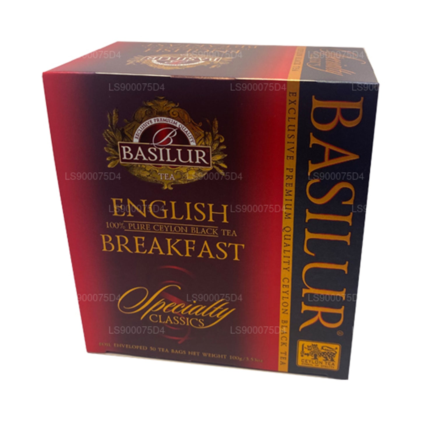 Thé noir de Ceylan pur Basilur English Breakfast (200 g) 100 sachets