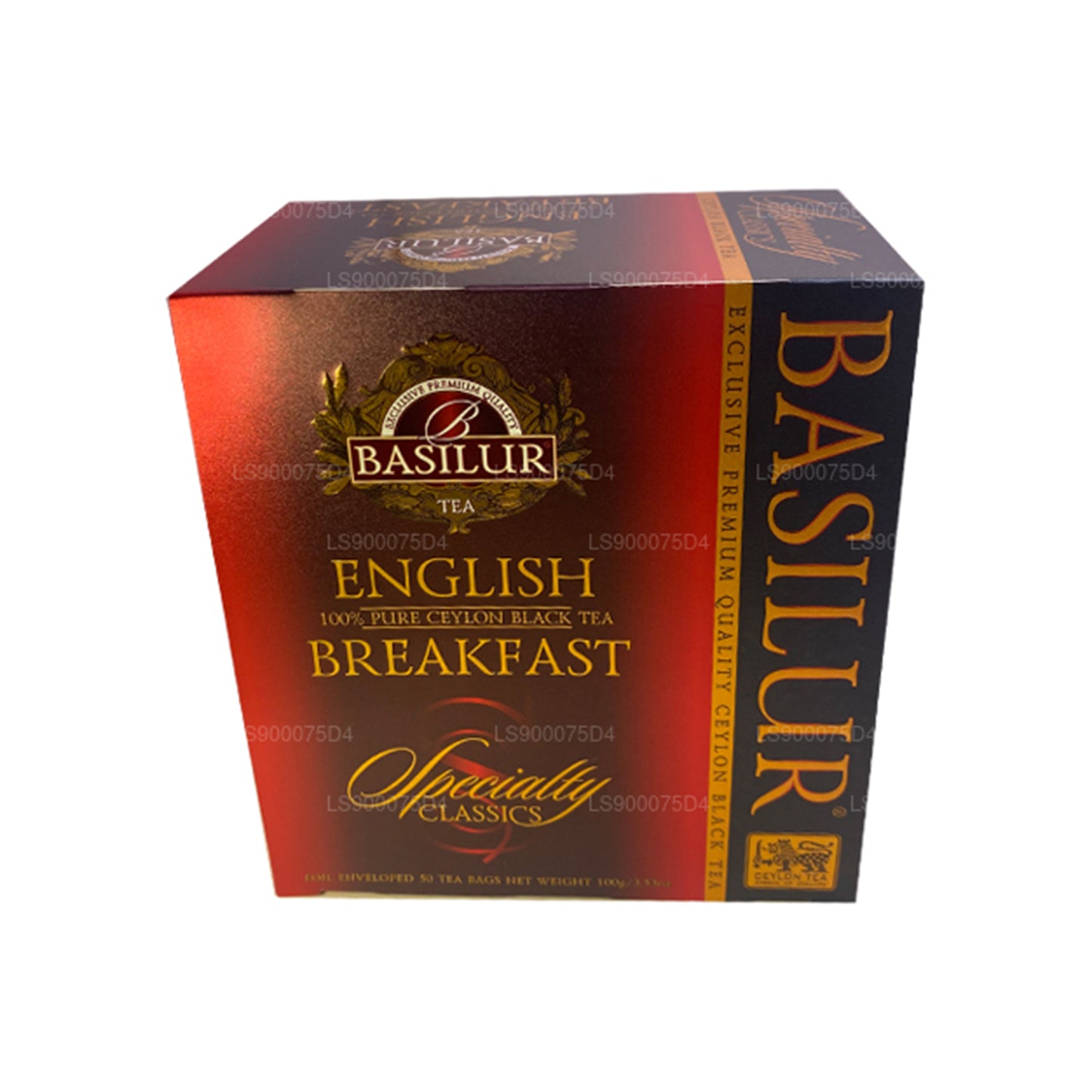 Thé noir de Ceylan pur Basilur English Breakfast (200 g) 100 sachets