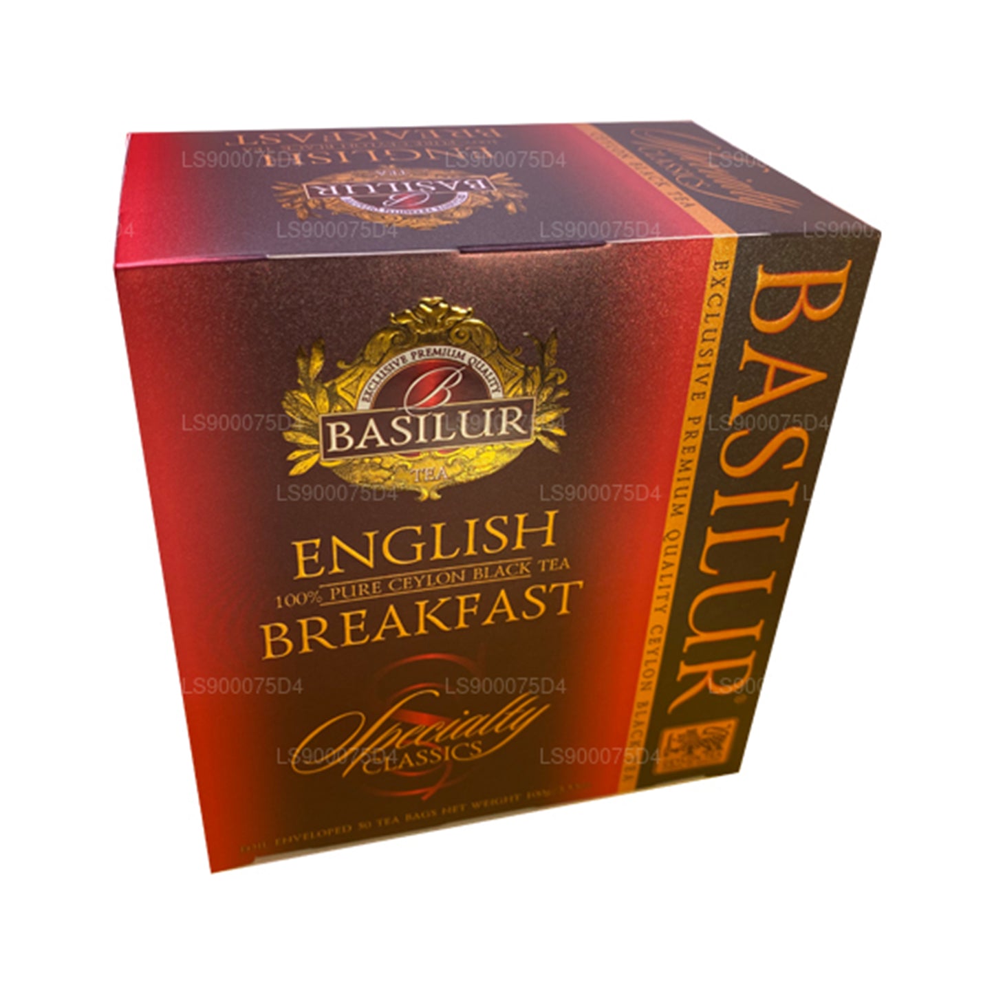 Thé noir de Ceylan pur Basilur English Breakfast (200 g) 100 sachets