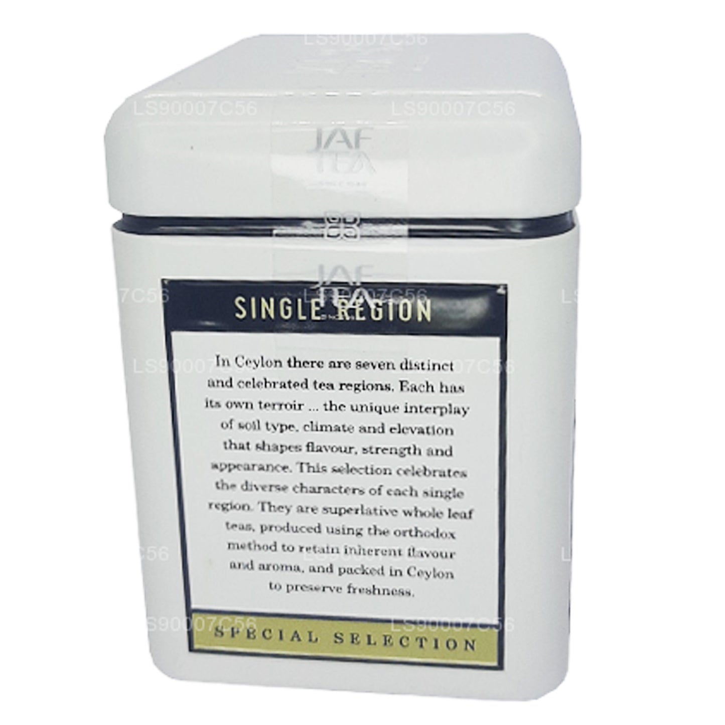 Boîte Sabaragamuwa OP1 (90 g) de la collection Jaf Tea Single Region