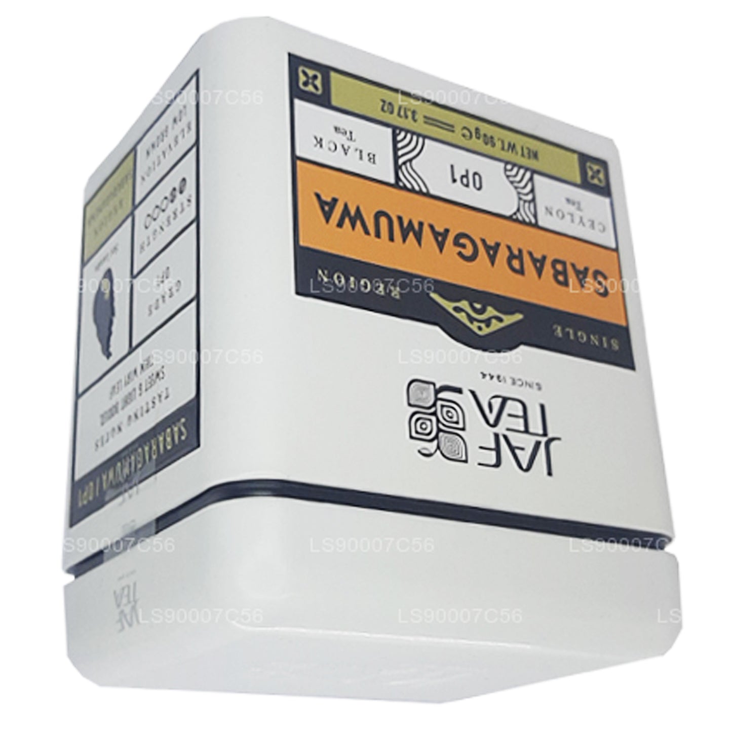 Boîte Sabaragamuwa OP1 (90 g) de la collection Jaf Tea Single Region