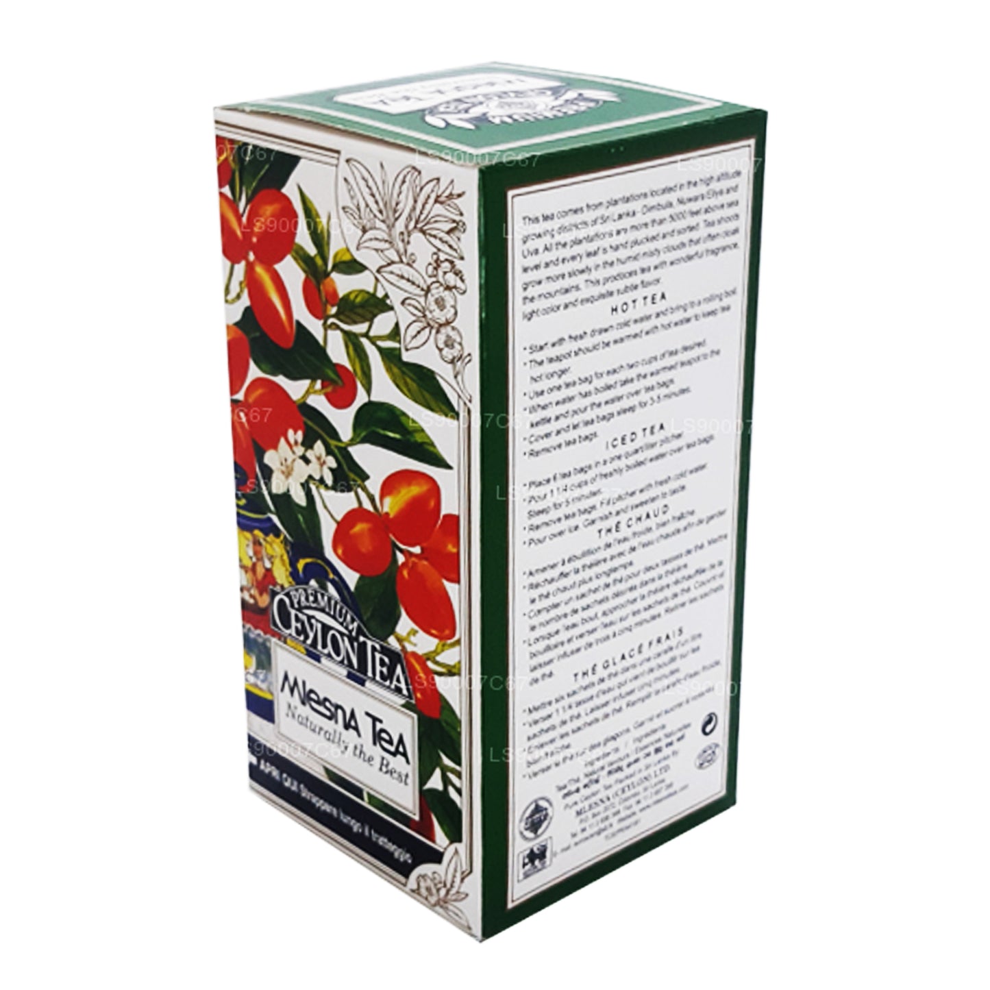 Sachets de thé de luxe Mlesna Peach Apricot (60 g)