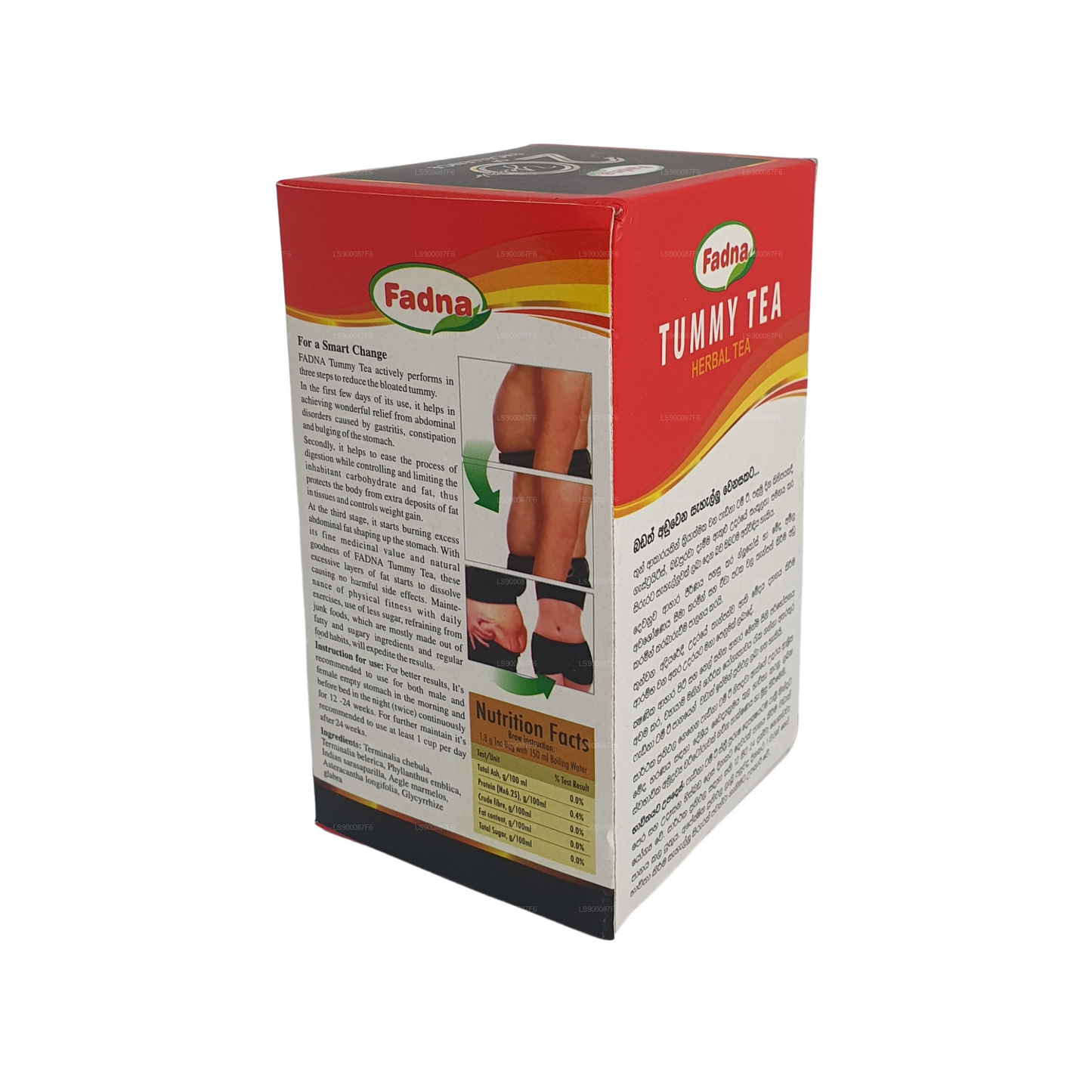 Thé pour le ventre Fadna (40 g) 20 sachets de thé