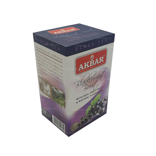 Akbar Blackcurrant Burst (40 g) 20 sachets de thé en aluminium