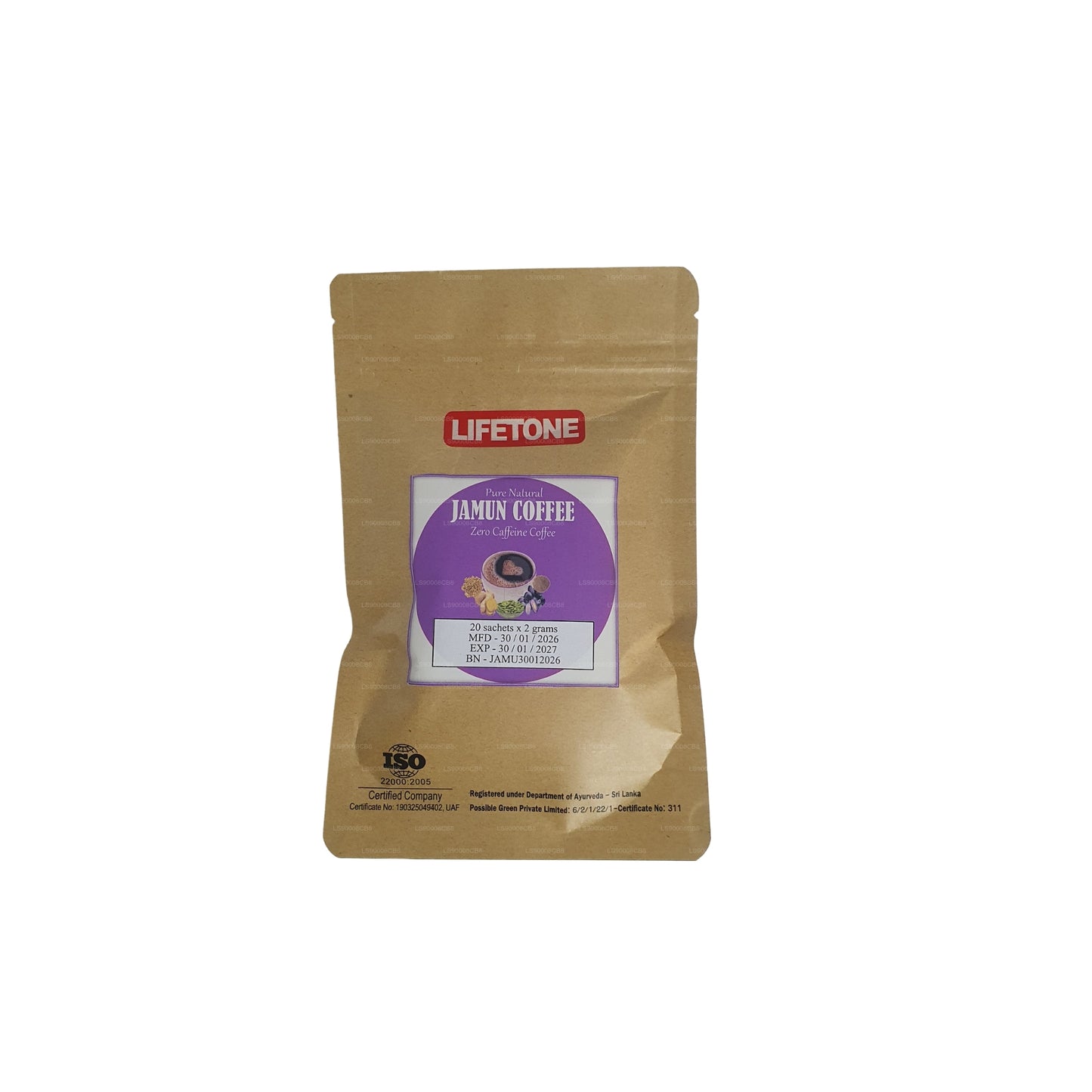 Café aux graines Lifetone Jamun (40 g)