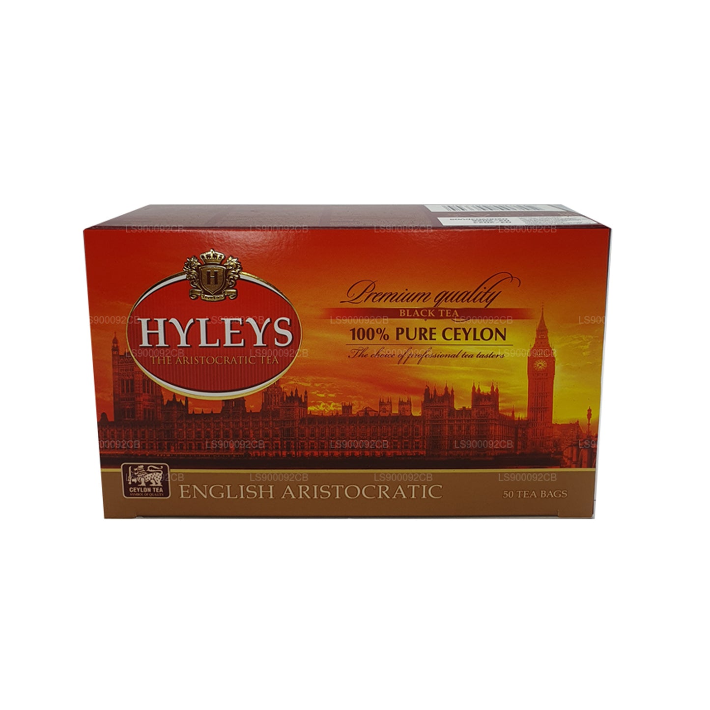 Thé noir de qualité supérieure HYLEYS 50 sachets de thé (100 g)