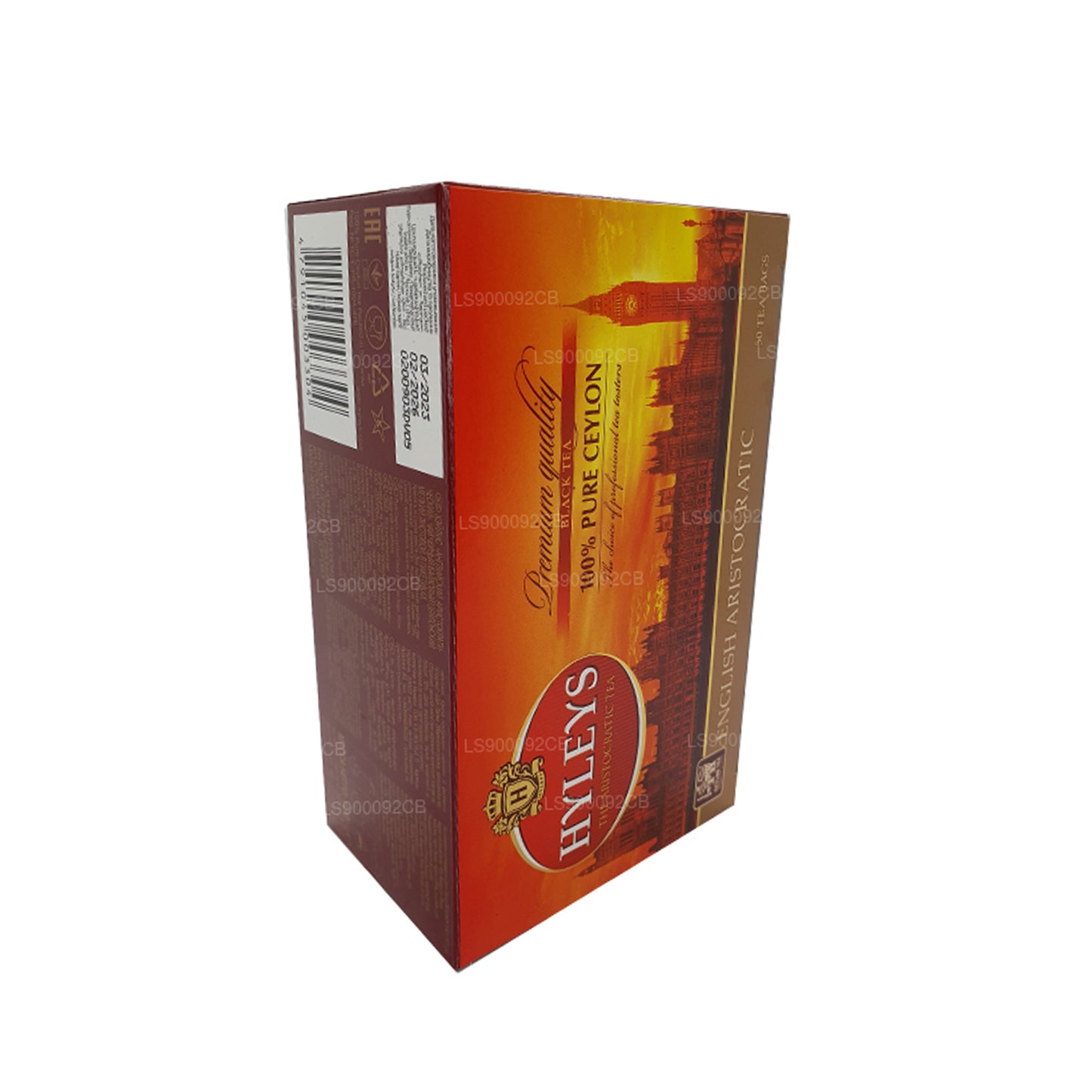 Thé noir de qualité supérieure HYLEYS 50 sachets de thé (100 g)