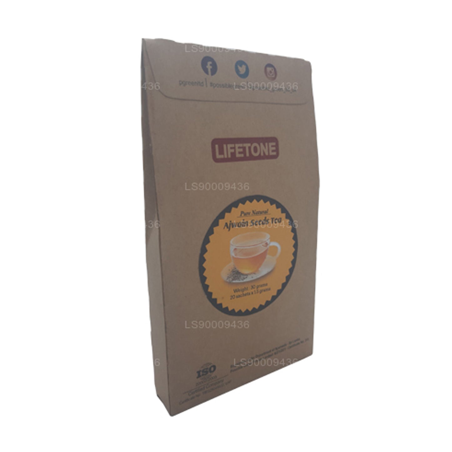 Lifetone Ajwain Seed Tea (30g) 20 Tea Bags