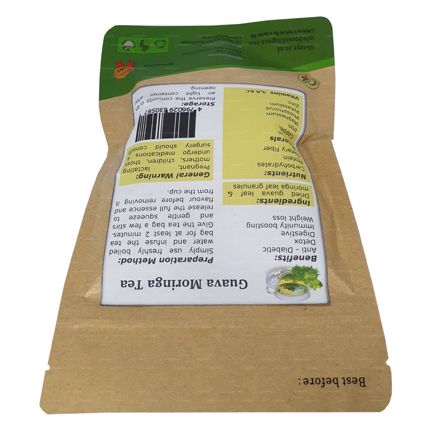 Thé Lifetone à la goyave et au moringa (30 g)