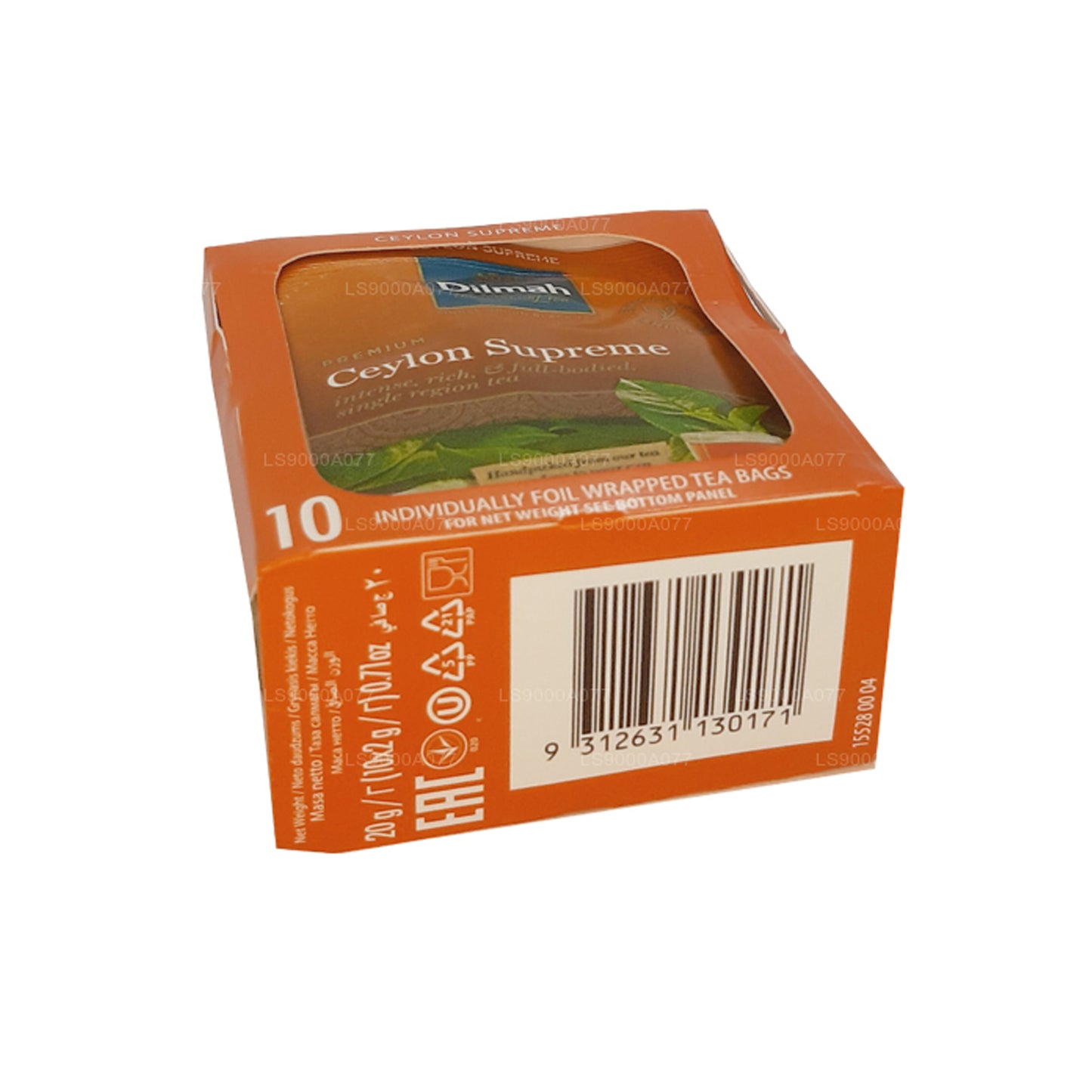 Dilmah Ceylon Supreme 10 sachets de thé (20 g)