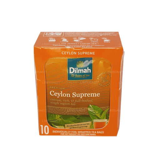 Dilmah Ceylon Supreme 10 sachets de thé (20 g)