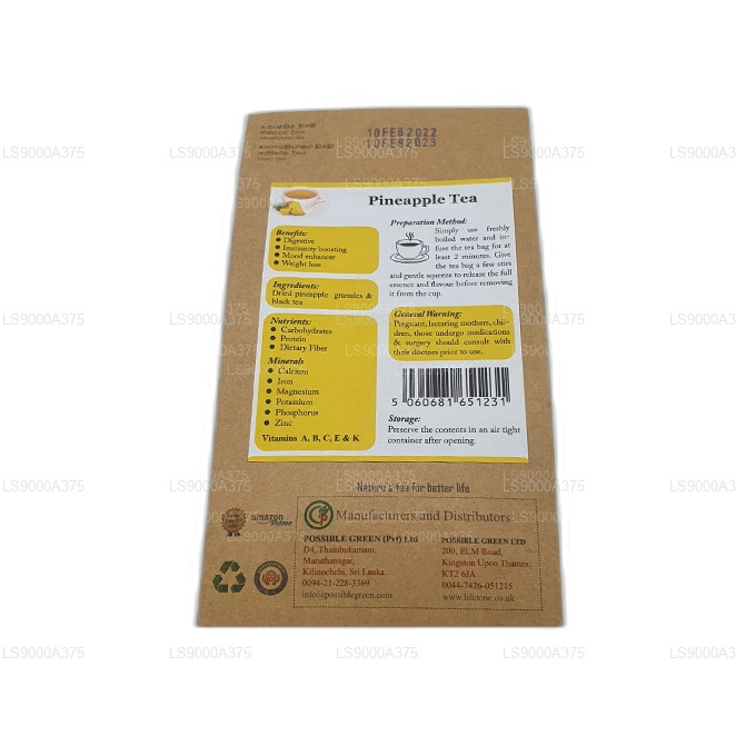 Thé à l'ananas Lifetone (40g)