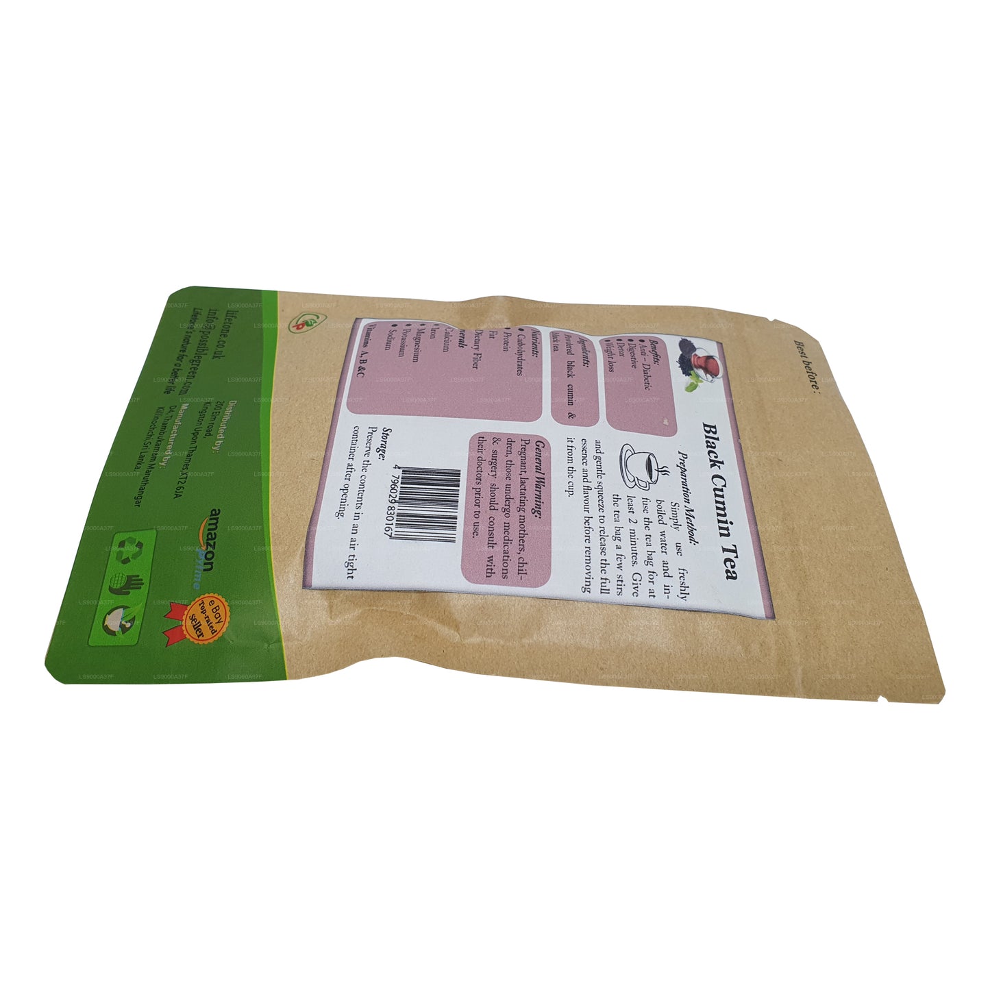 Thé au cumin noir Lifetone (40g)