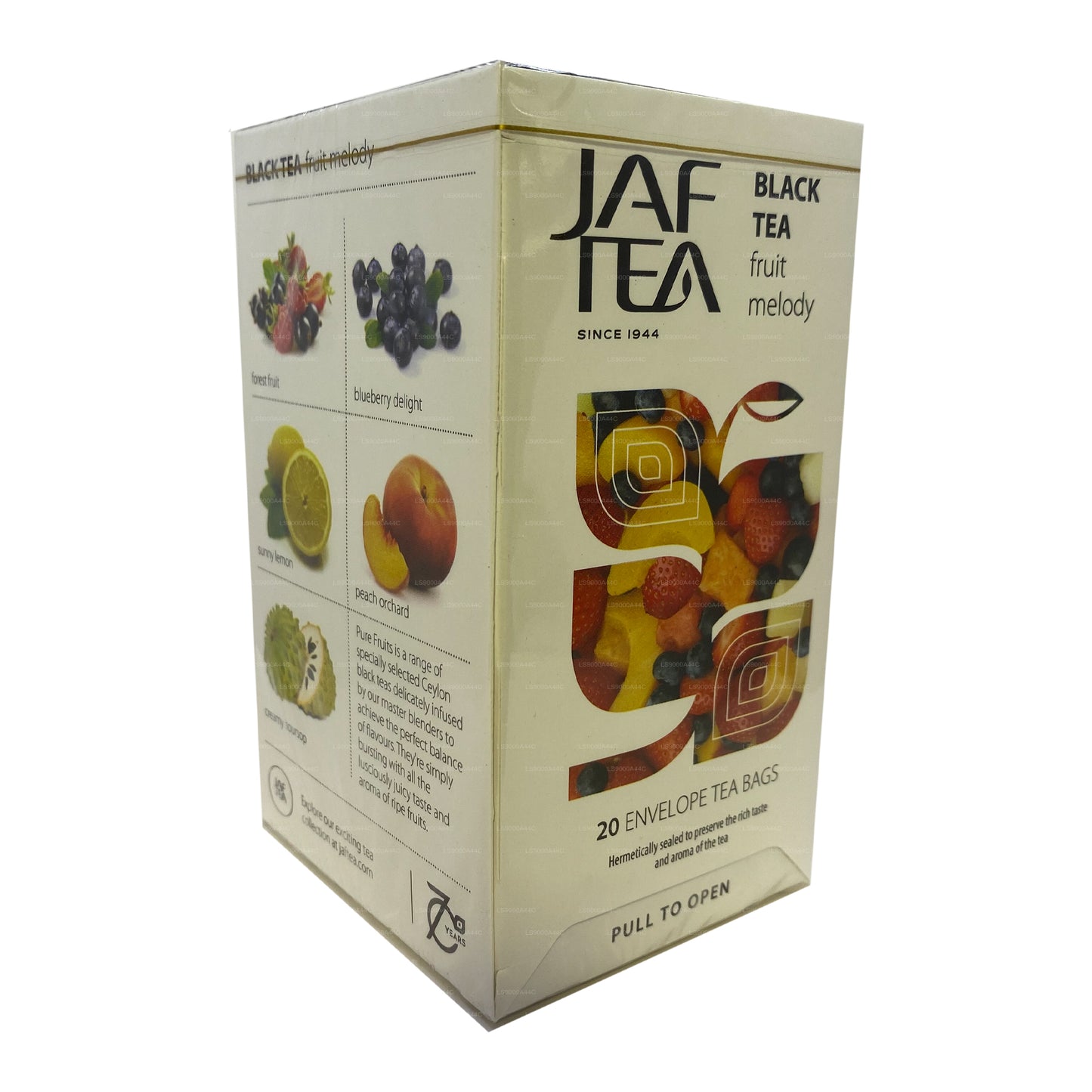 Jaf Tea Pure Fruits Collection Black Thé Fruit Melody (30 g) 20 sachets de thé