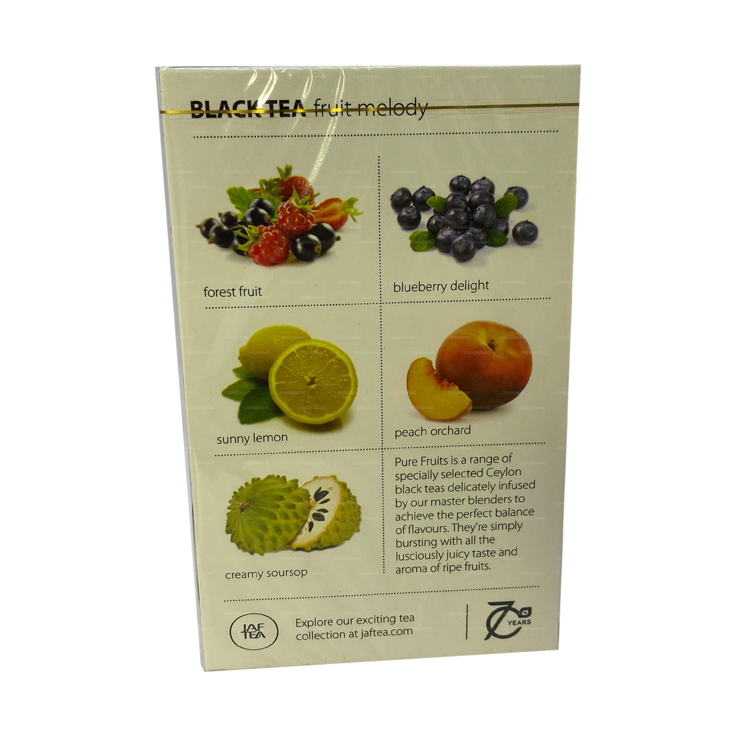 Jaf Tea Pure Fruits Collection Black Thé Fruit Melody (30 g) 20 sachets de thé
