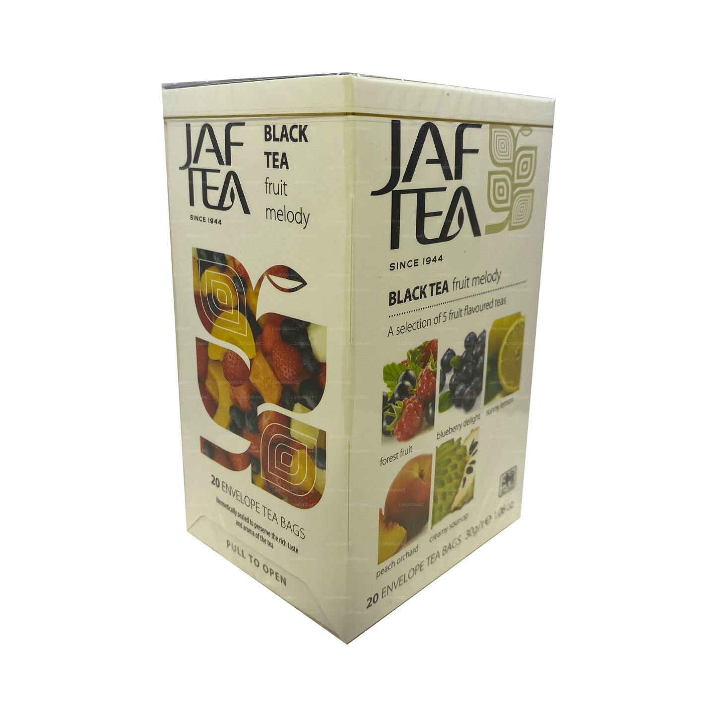 Jaf Tea Pure Fruits Collection Black Thé Fruit Melody (30 g) 20 sachets de thé