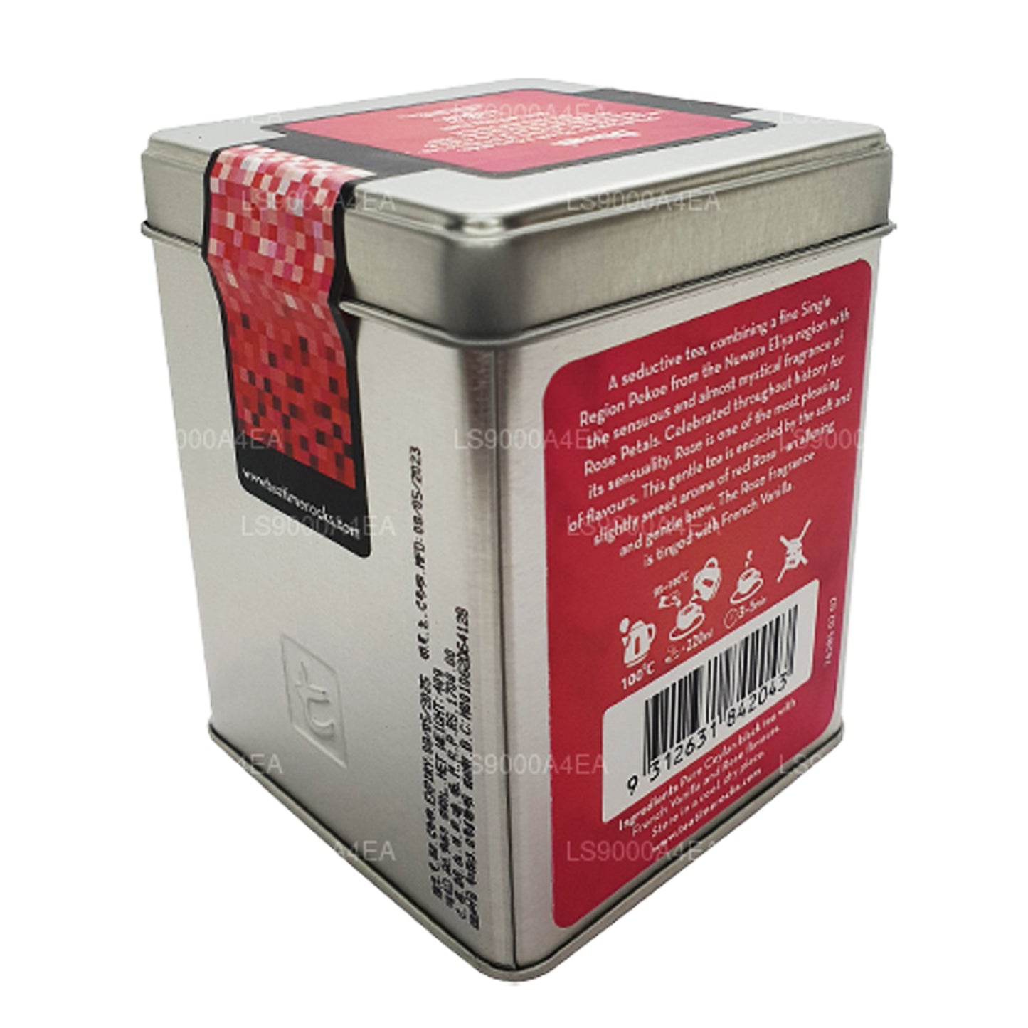 Dilmah T-series Rose à la vanille française 20 sachets de thé en feuilles (40 g)