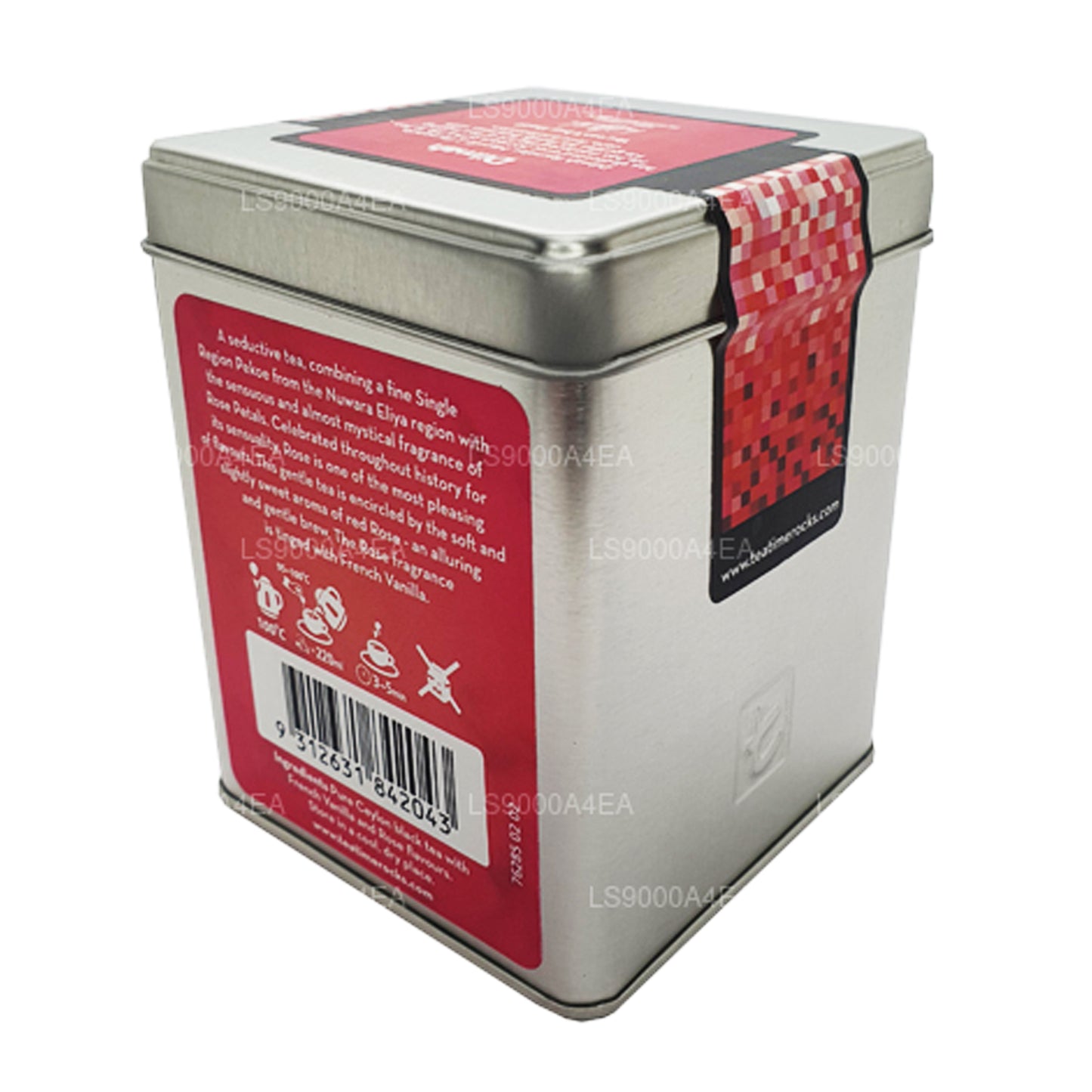 Dilmah T-series Rose à la vanille française 20 sachets de thé en feuilles (40 g)