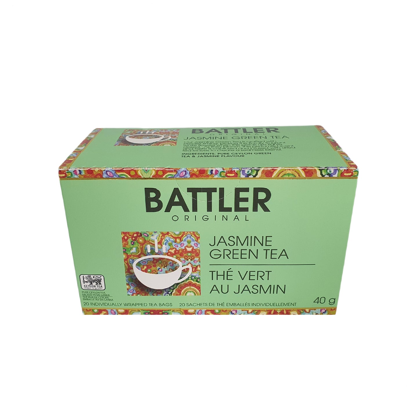 Thé vert au jasmin Battler Original (40 g) - 20 sachets