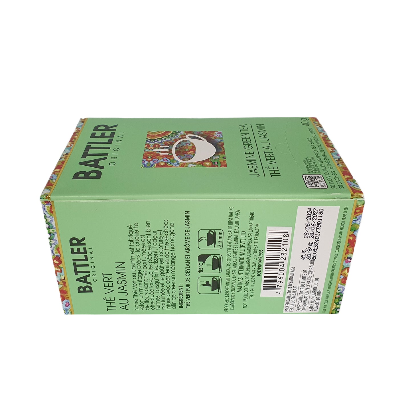 Thé vert au jasmin Battler Original (40 g) - 20 sachets