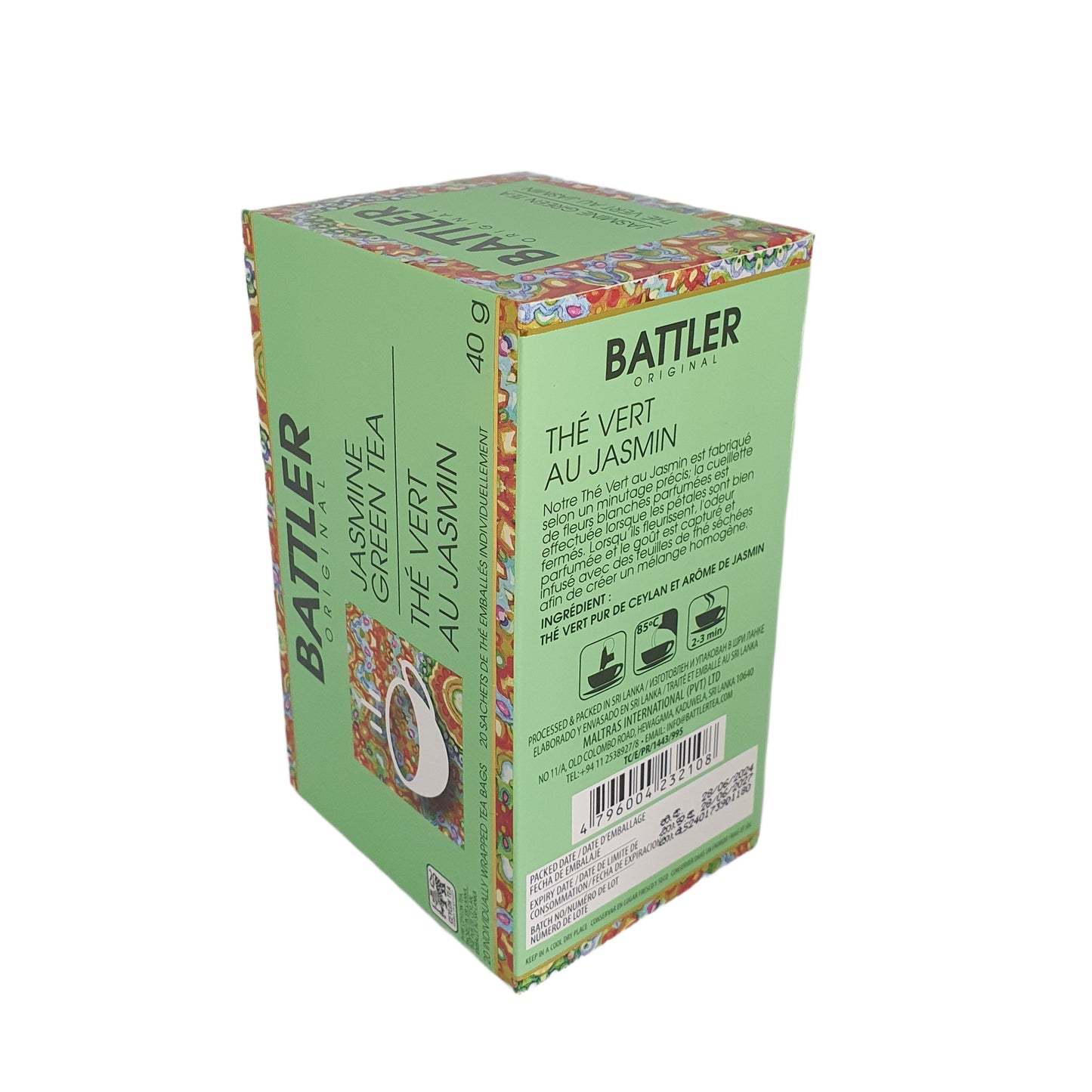 Thé vert au jasmin Battler Original (40 g) - 20 sachets