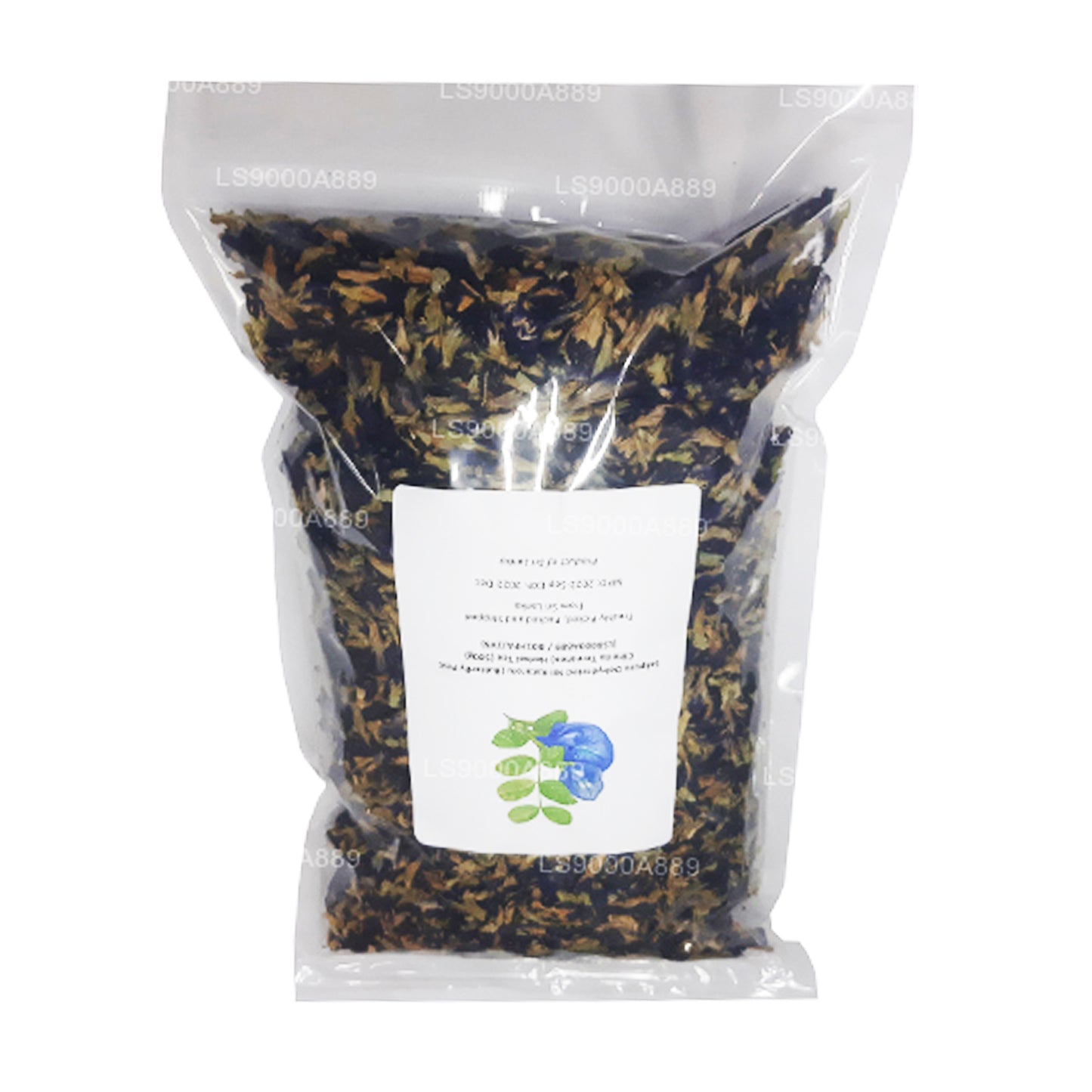 Tisane déshydratée Lakpura Nil Katarolu (pois papillon ; Clitoria Ternatea) (40 g)