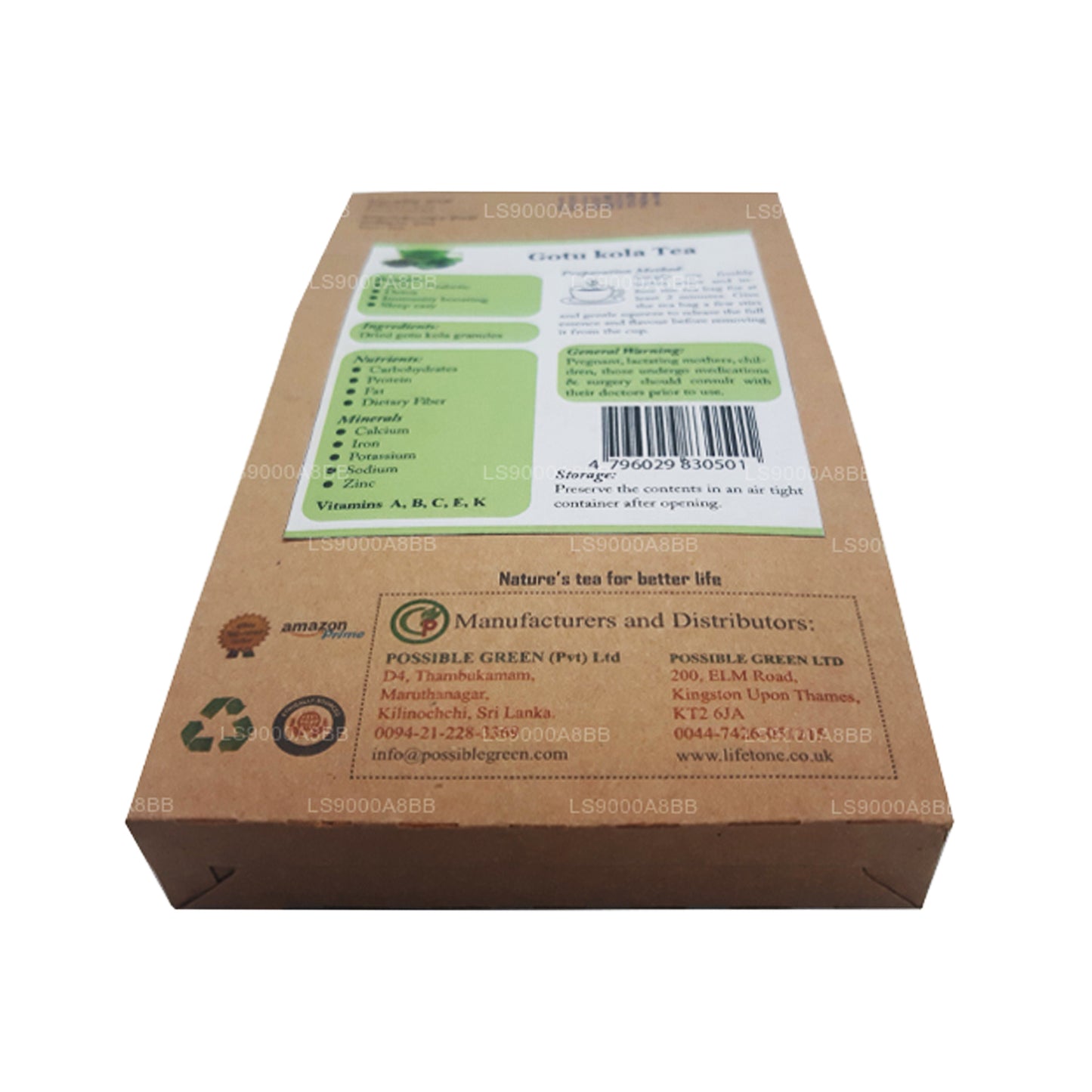 Thé Lifetone Gotukola (30 g)