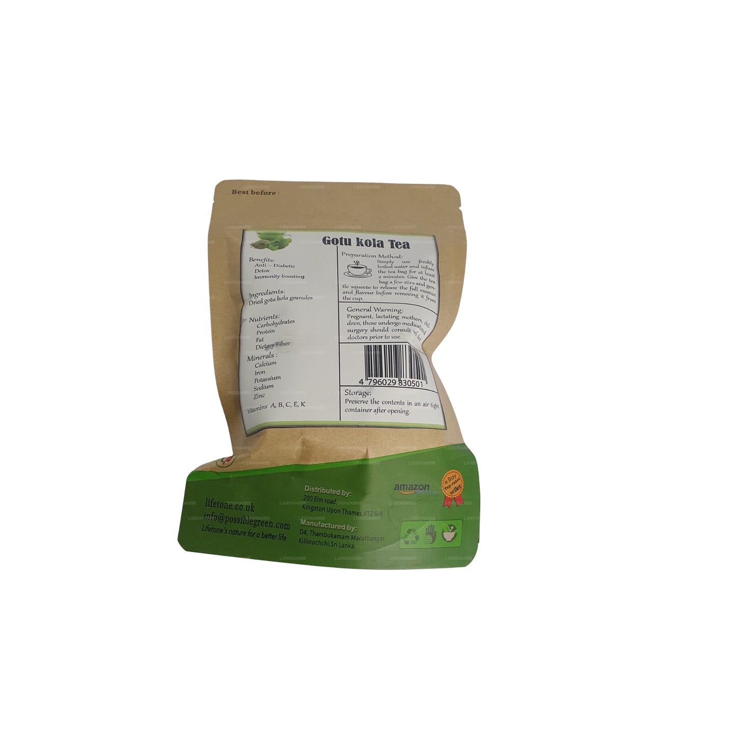 Thé Lifetone Gotukola (30 g)