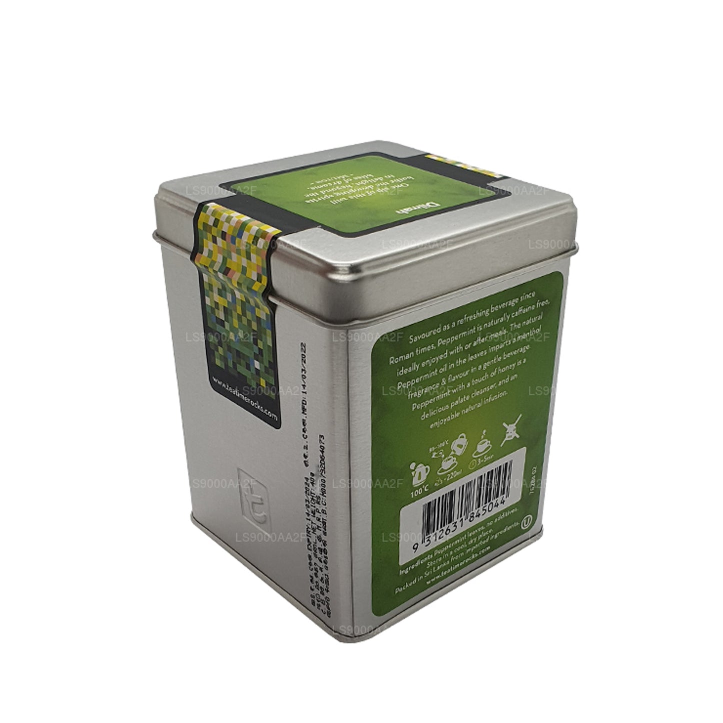 Boîte à feuilles de menthe poivrée pure Dilmah (34 g)