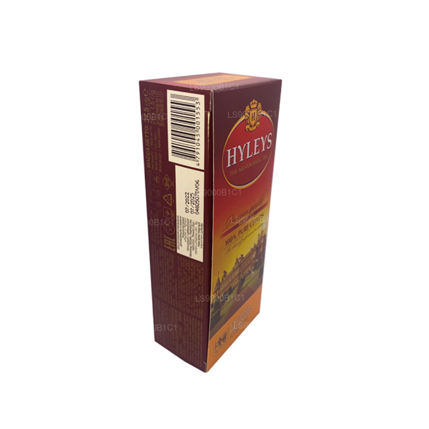 Thé Hyleys Black English Breakfast (37,5 g) 25 sachets de thé