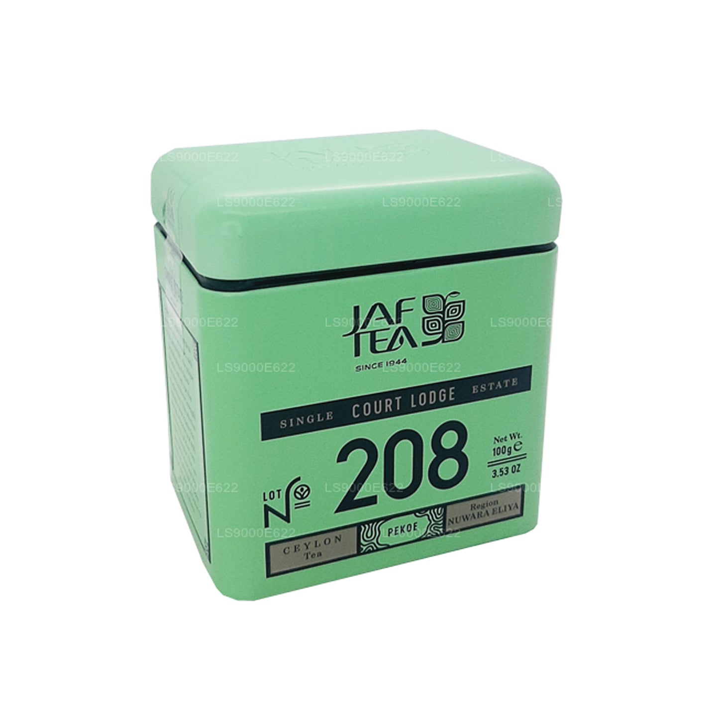 Boîte de 100 g de la collection de thé Jaf Single Region Court Lodge