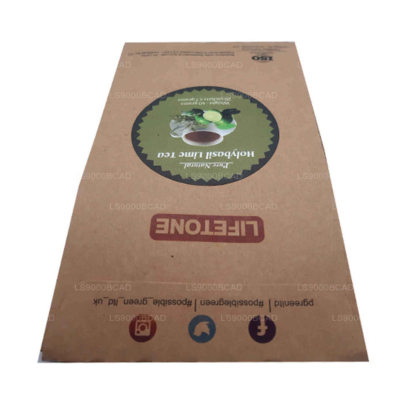 Thé Lifetone Holy Basilic Lime (40g)