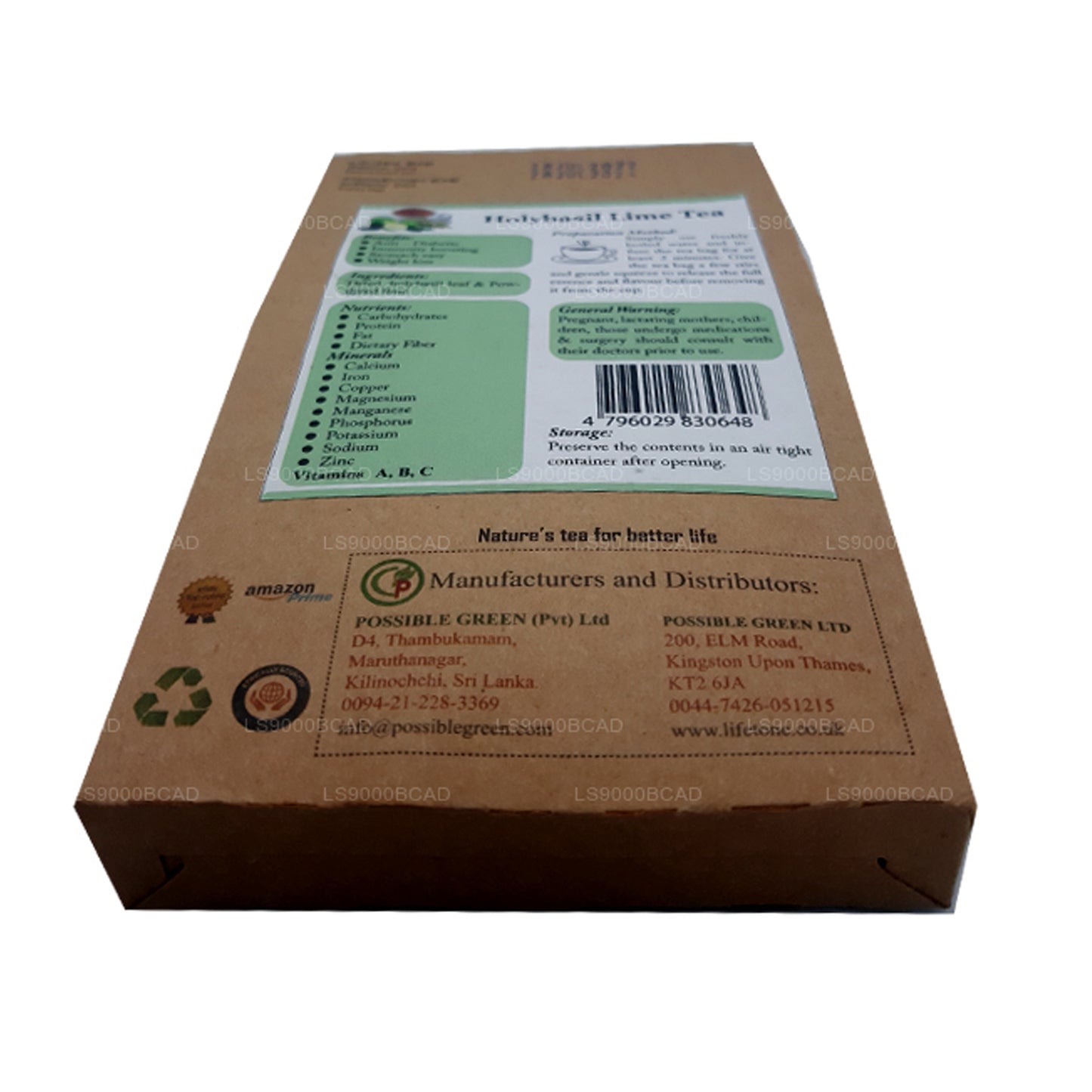 Thé Lifetone Holy Basilic Lime (40g)