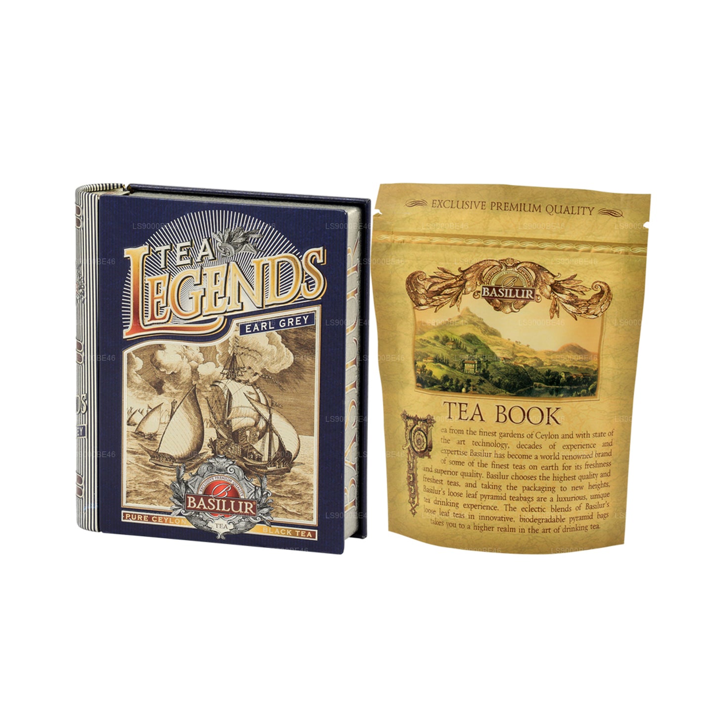 Boîte à thé Basilur « Miniature Tea Book Tea Legends - Earl Grey » (10 g)