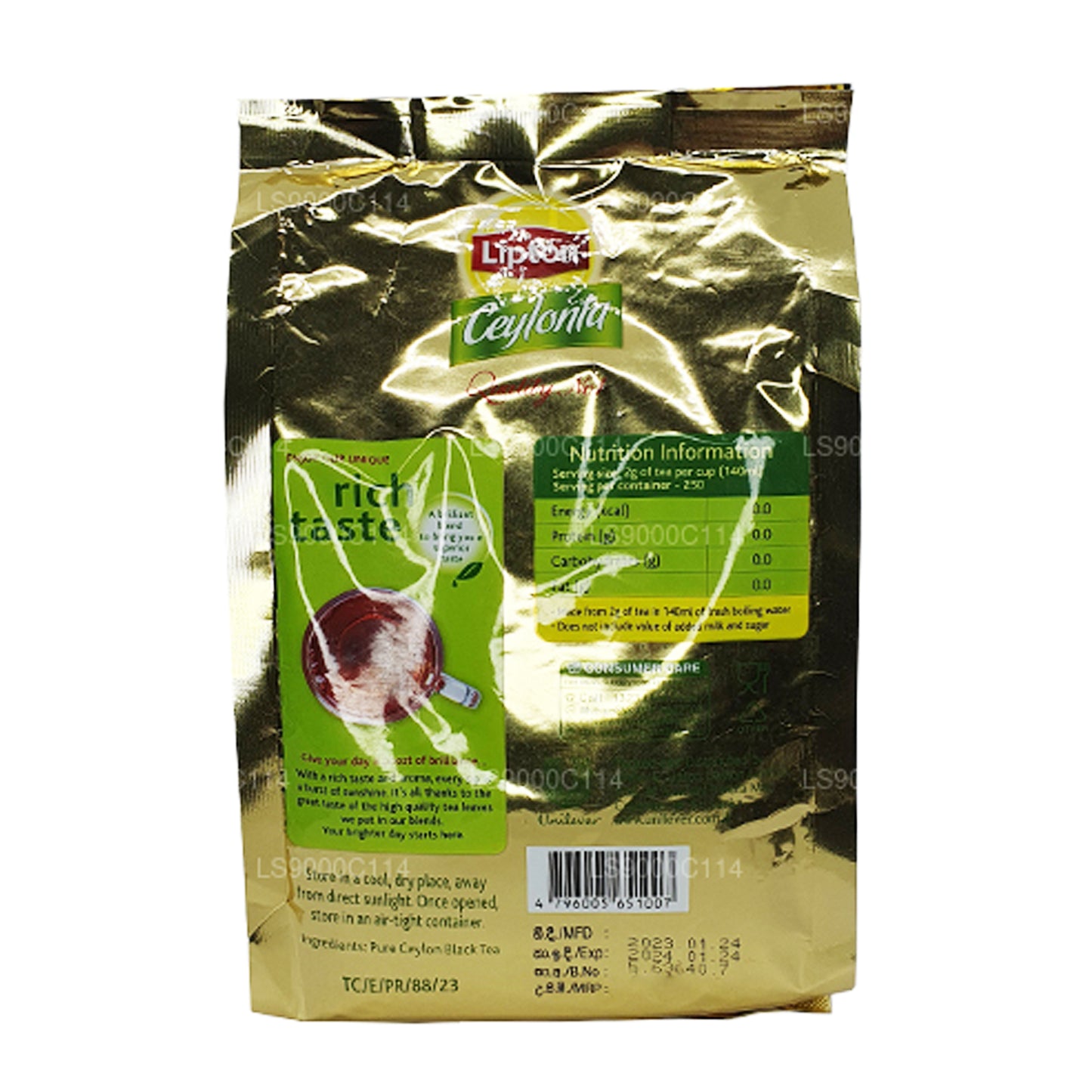 Feuilles de thé Lipton Ceylonta (500g)