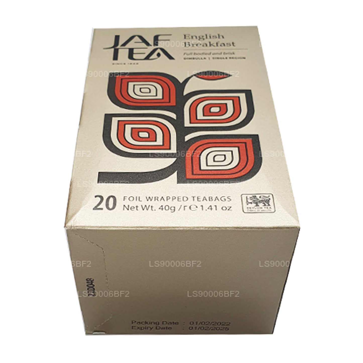 Jaf Tea English Breakfast (40g) 20 sachets de thé