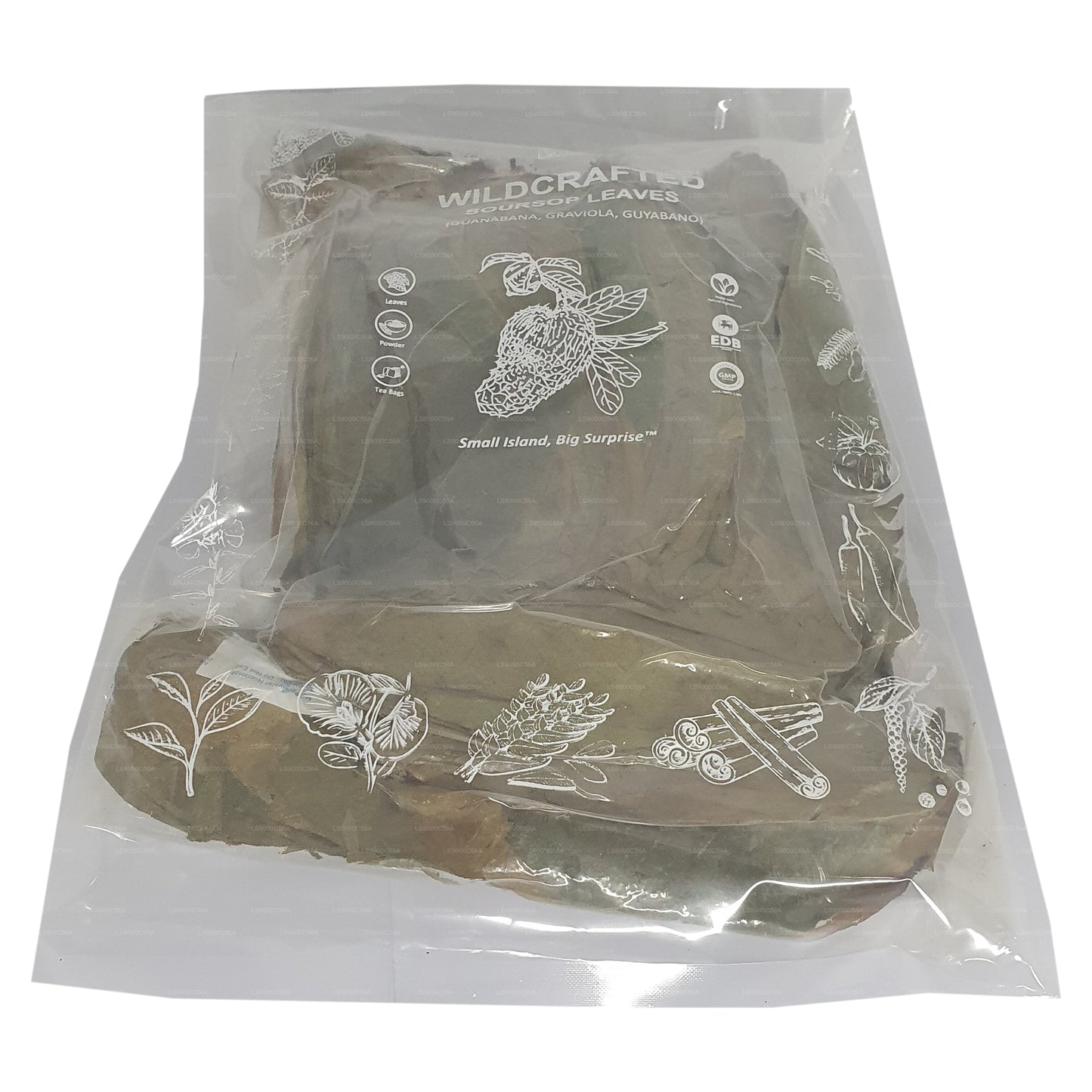 Feuilles entières déshydratées de corossol sauvage Lakpura® (Guanabana, Graviola, Guyabano)