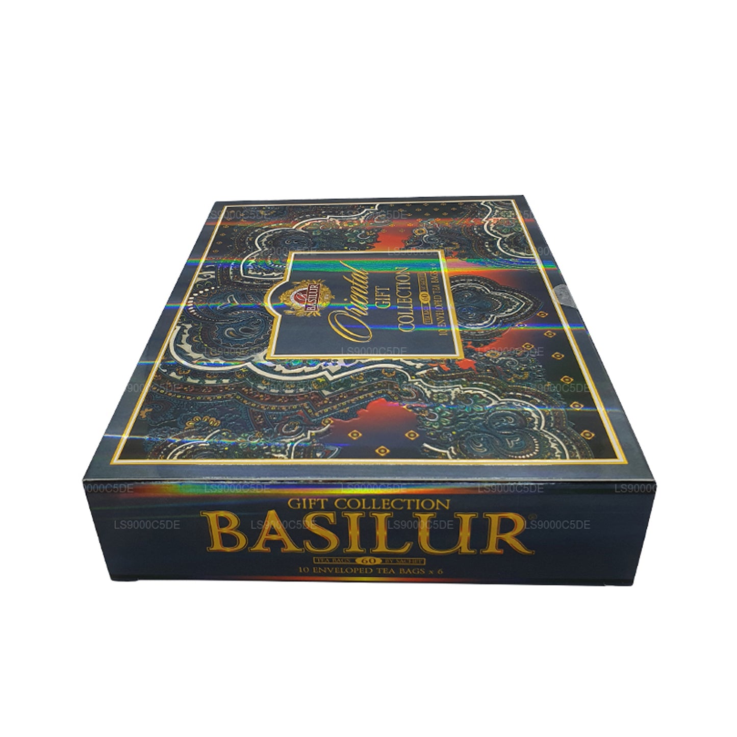 Collection de cadeaux orientaux assortis Basilur (110 g) 60 sachets de thé enveloppés