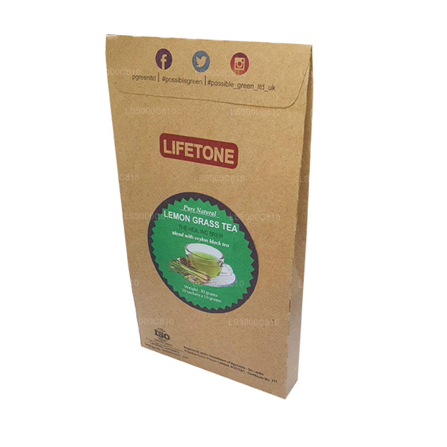 Thé à la citronnelle Lifetone (30 g)