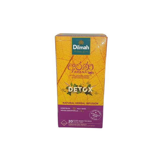 Infusion naturelle à base de plantes Dilmah Arana Detox (20 sachets de thé sans étiquette)