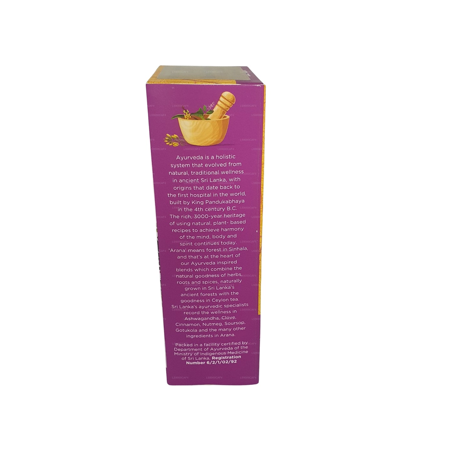 Infusion naturelle à base de plantes Dilmah Arana Detox (20 sachets de thé sans étiquette)