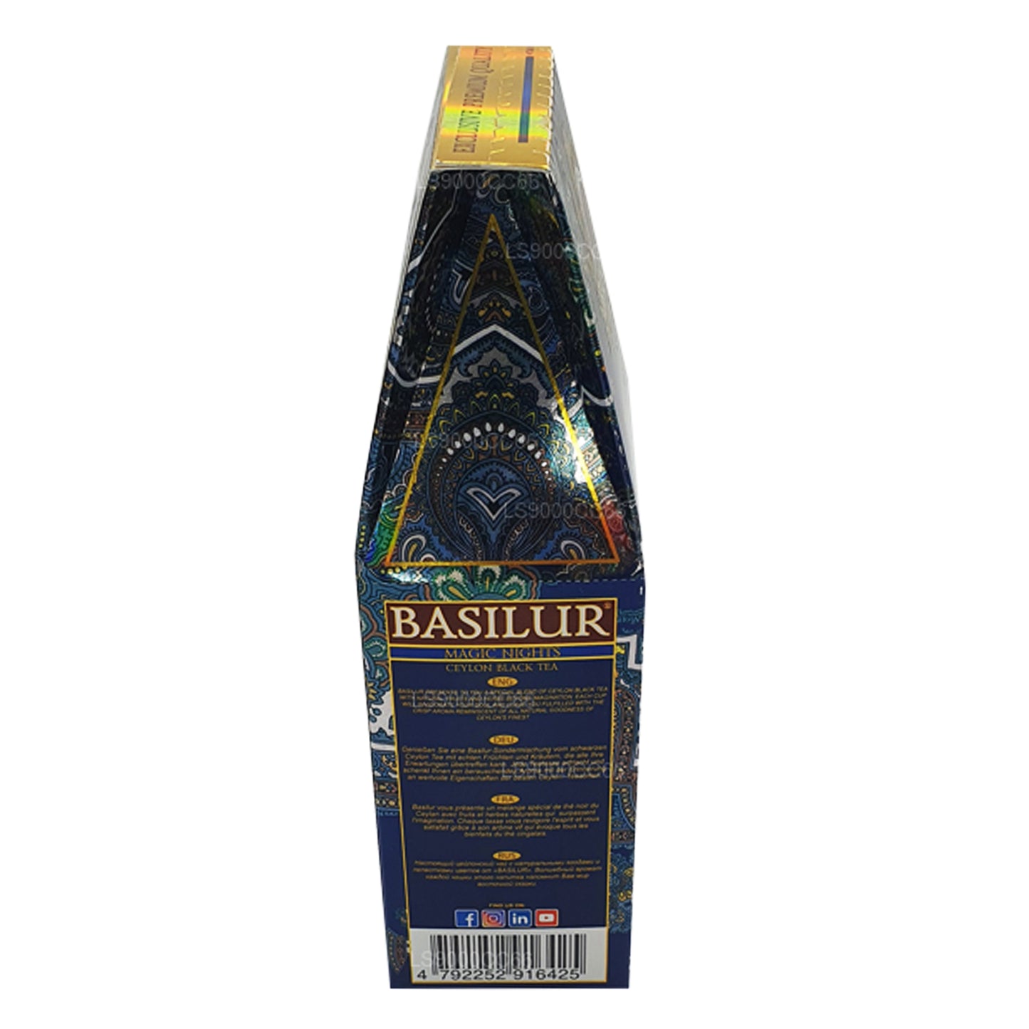 Thé aux feuilles noires de Ceylan Basilur Magic Nights (100 g)