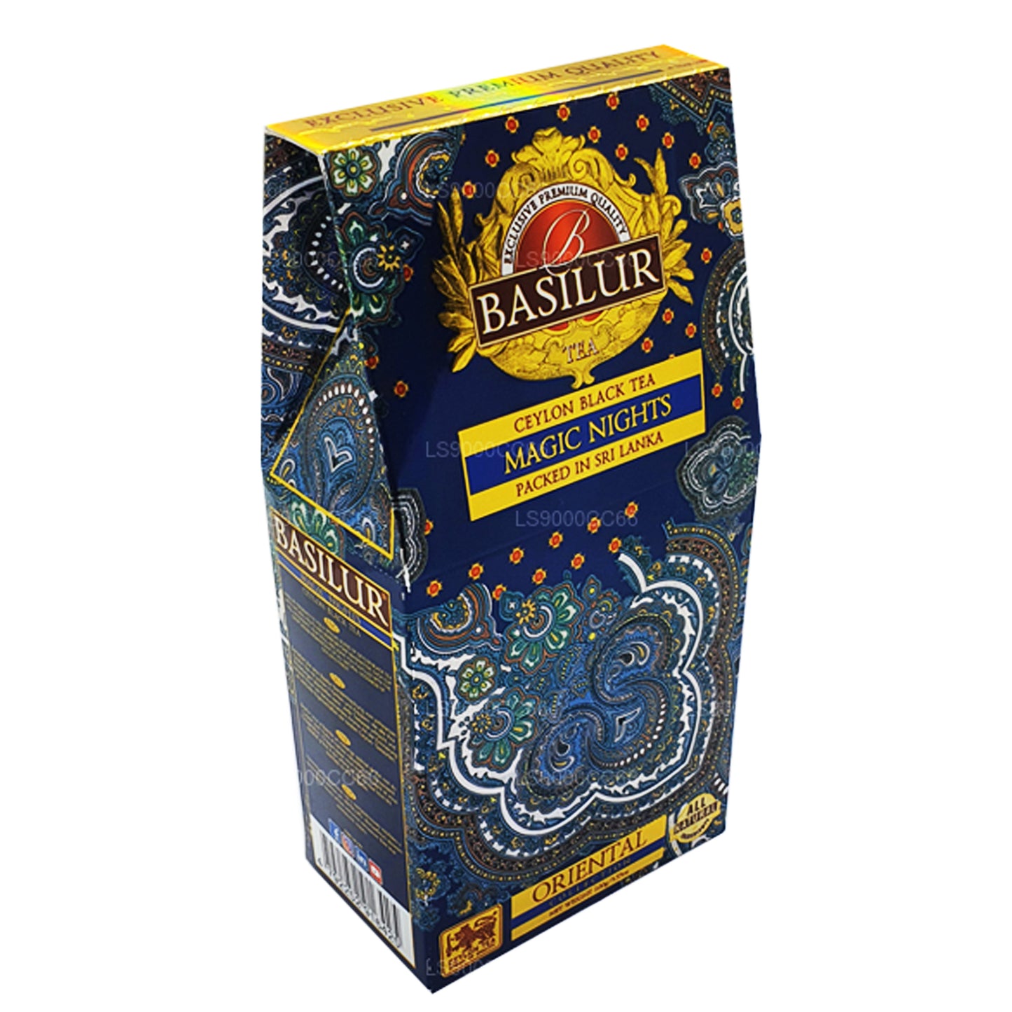Thé aux feuilles noires de Ceylan Basilur Magic Nights (100 g)