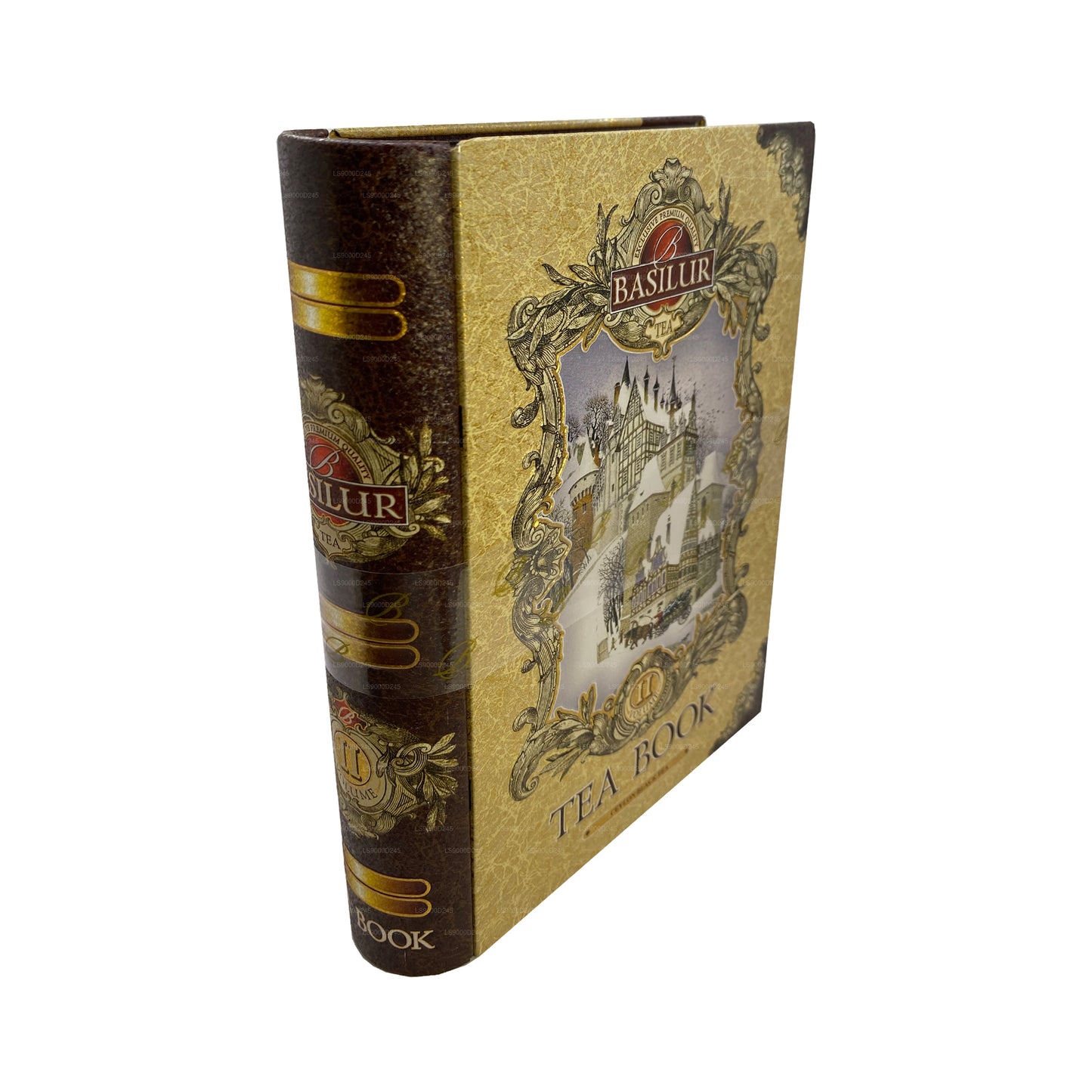 Cahier à thé Basilur « Tea Book Volume II - Doré » (100 g) Caddy