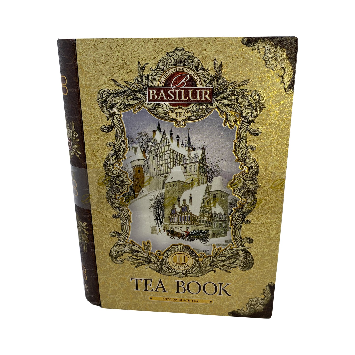 Cahier à thé Basilur « Tea Book Volume II - Doré » (100 g) Caddy