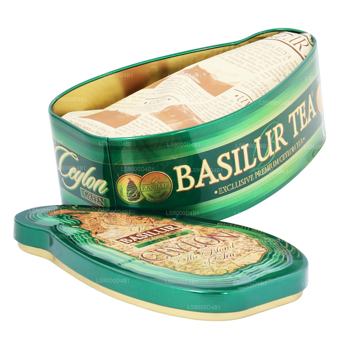 Boîte à thé « Green » de l'île de Basilur (100 g)