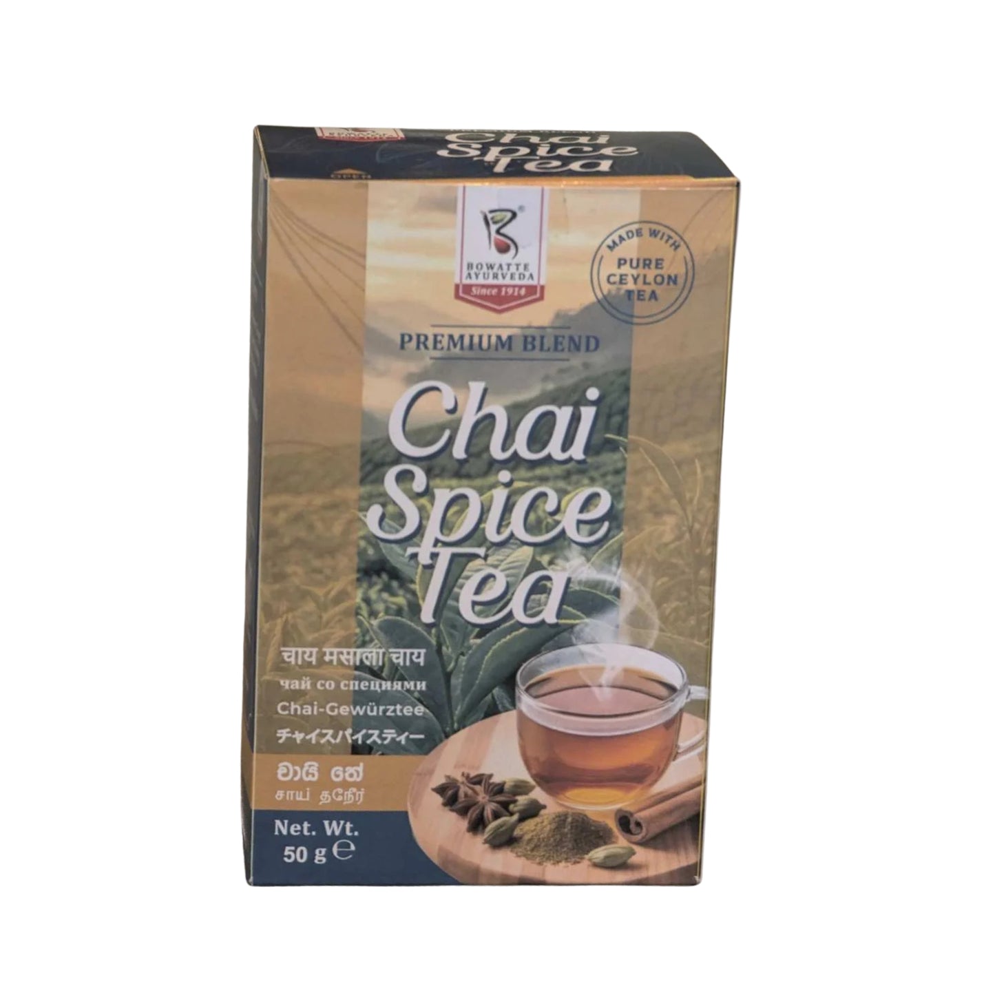 Thé Chai Épicé Bowatte (50 g)