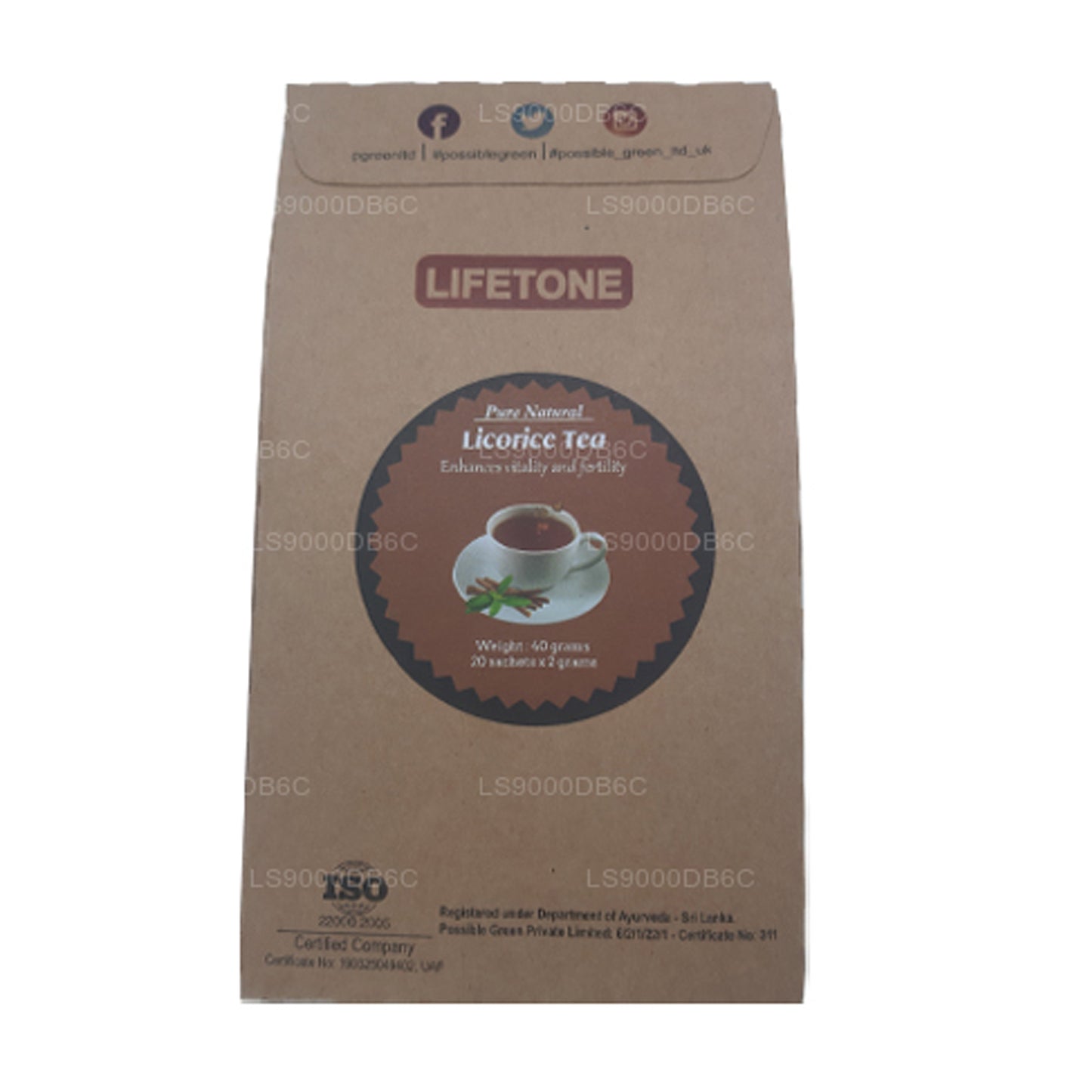 Thé à la réglisse Lifetone (40g)