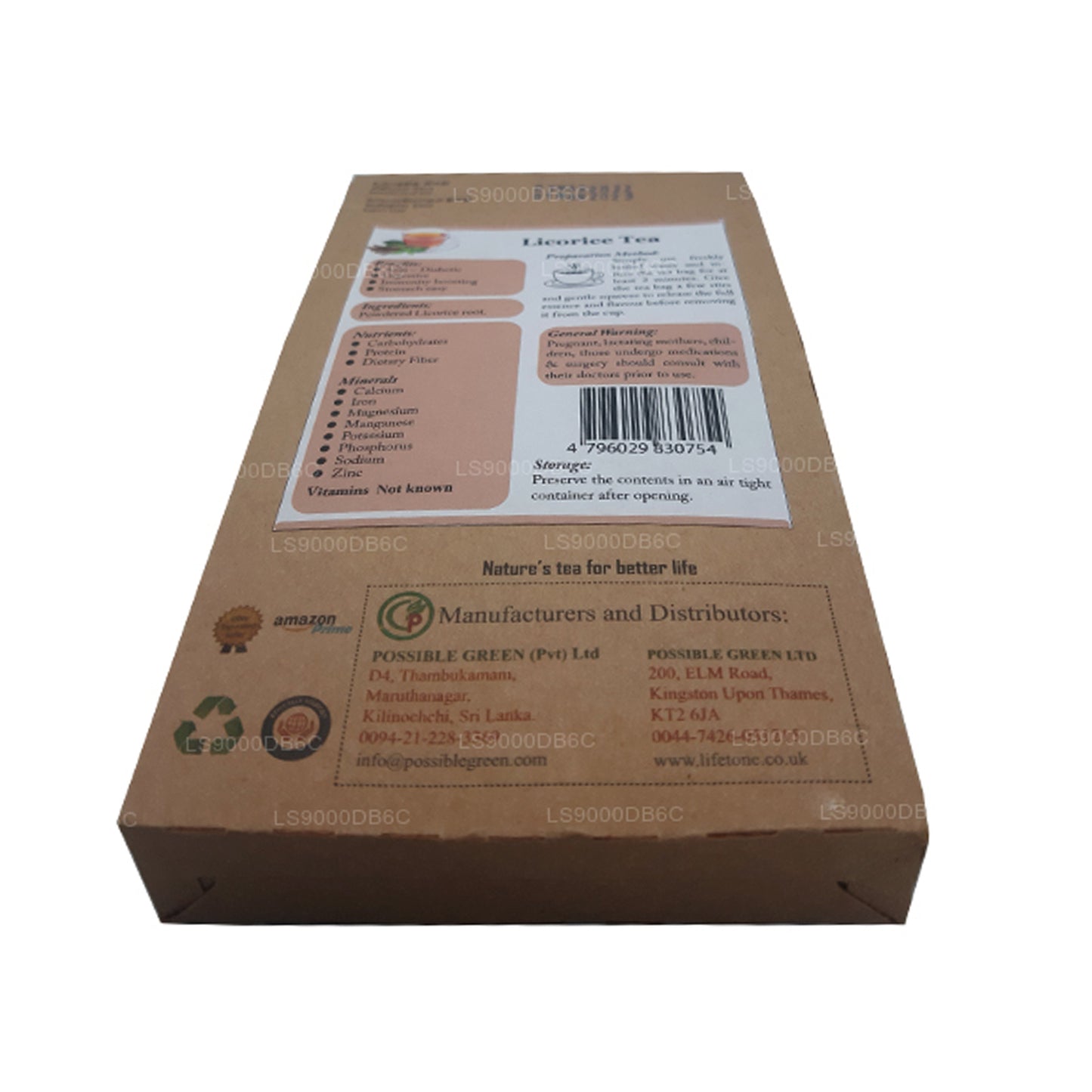 Thé à la réglisse Lifetone (40g)