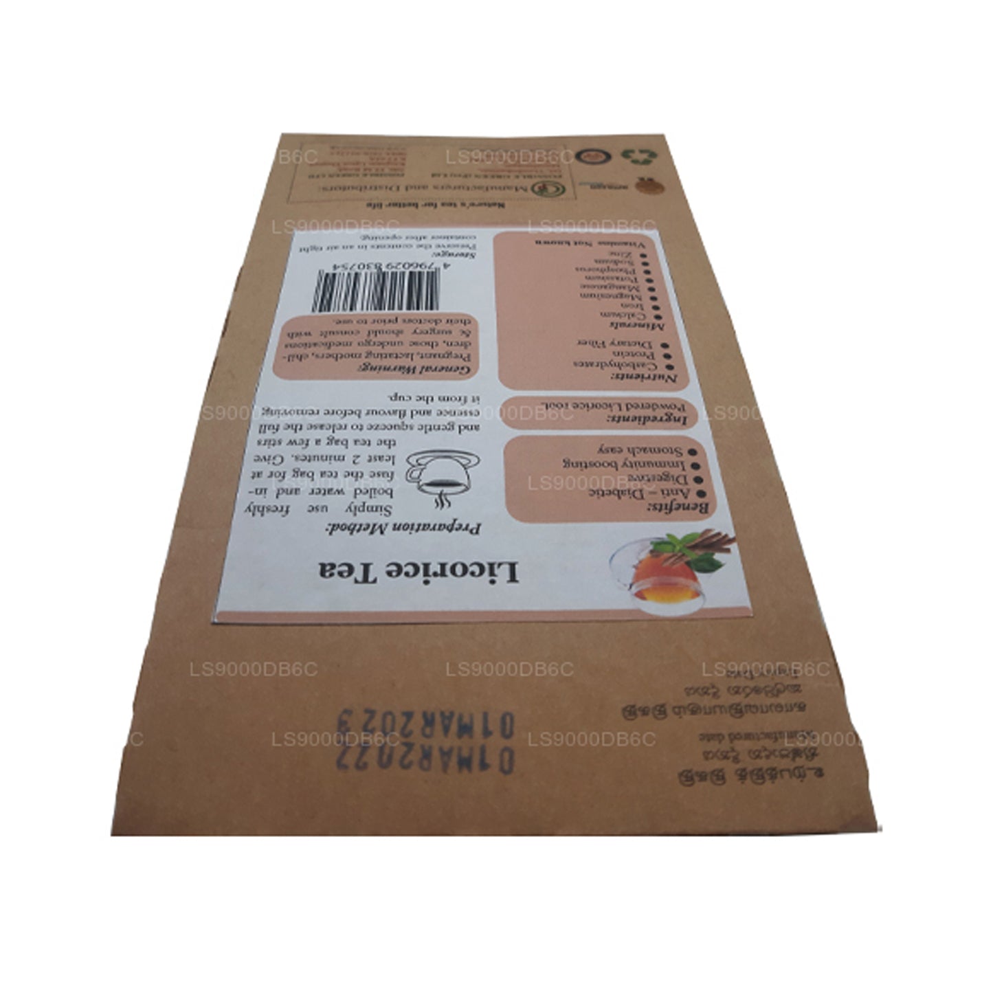 Thé à la réglisse Lifetone (40g)